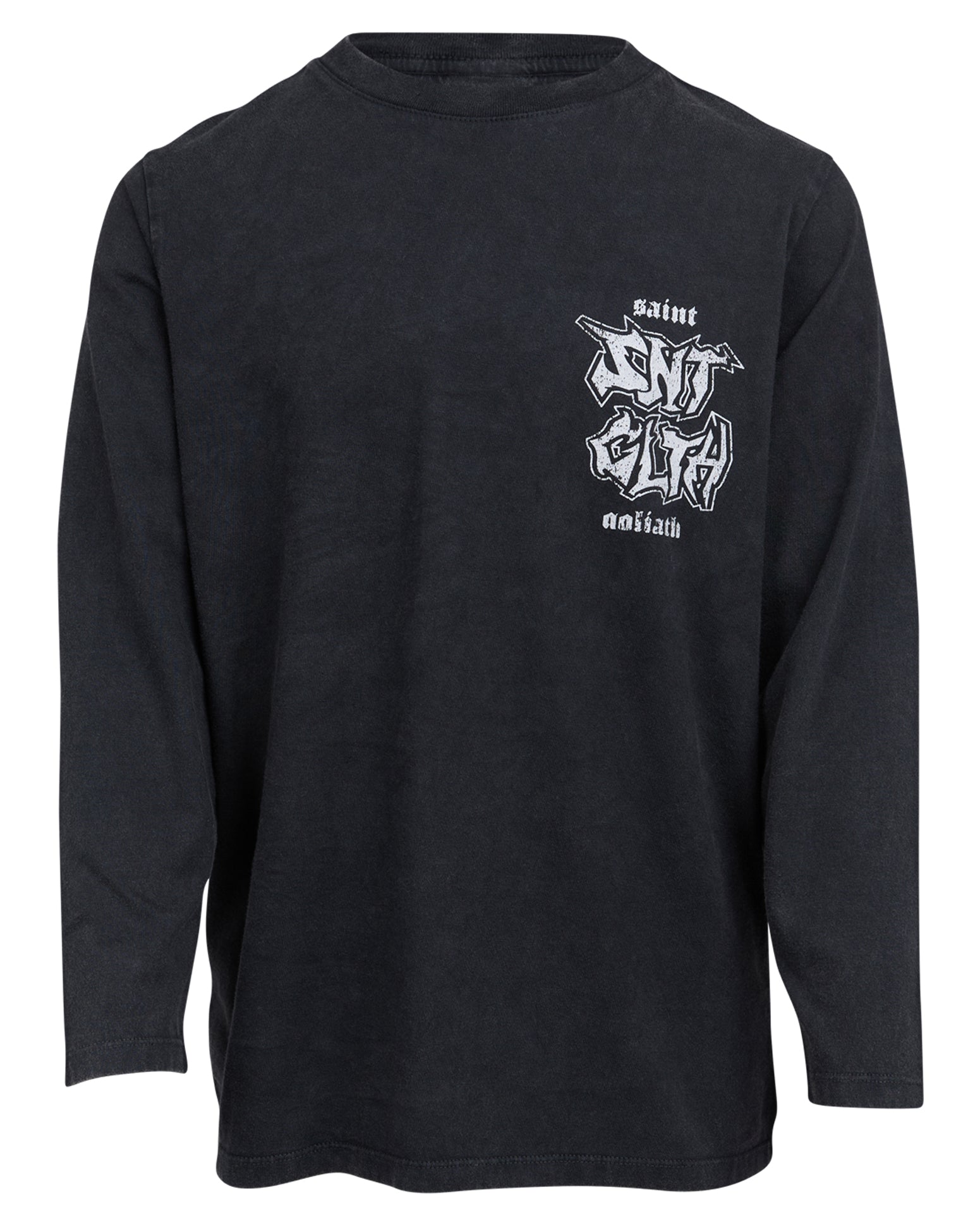 Teen Established Long Sleeve Tee Washed Black