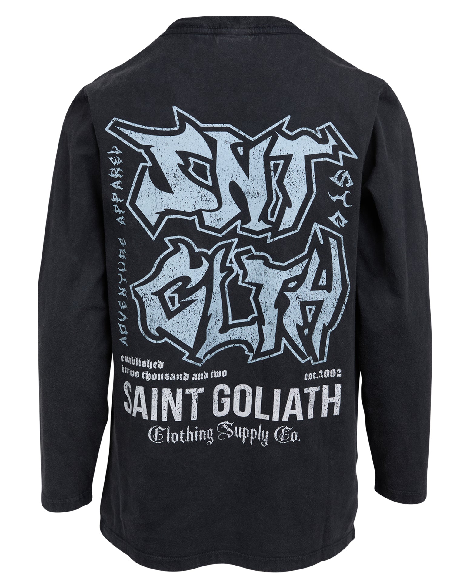 Teen Established Long Sleeve Tee Washed Black