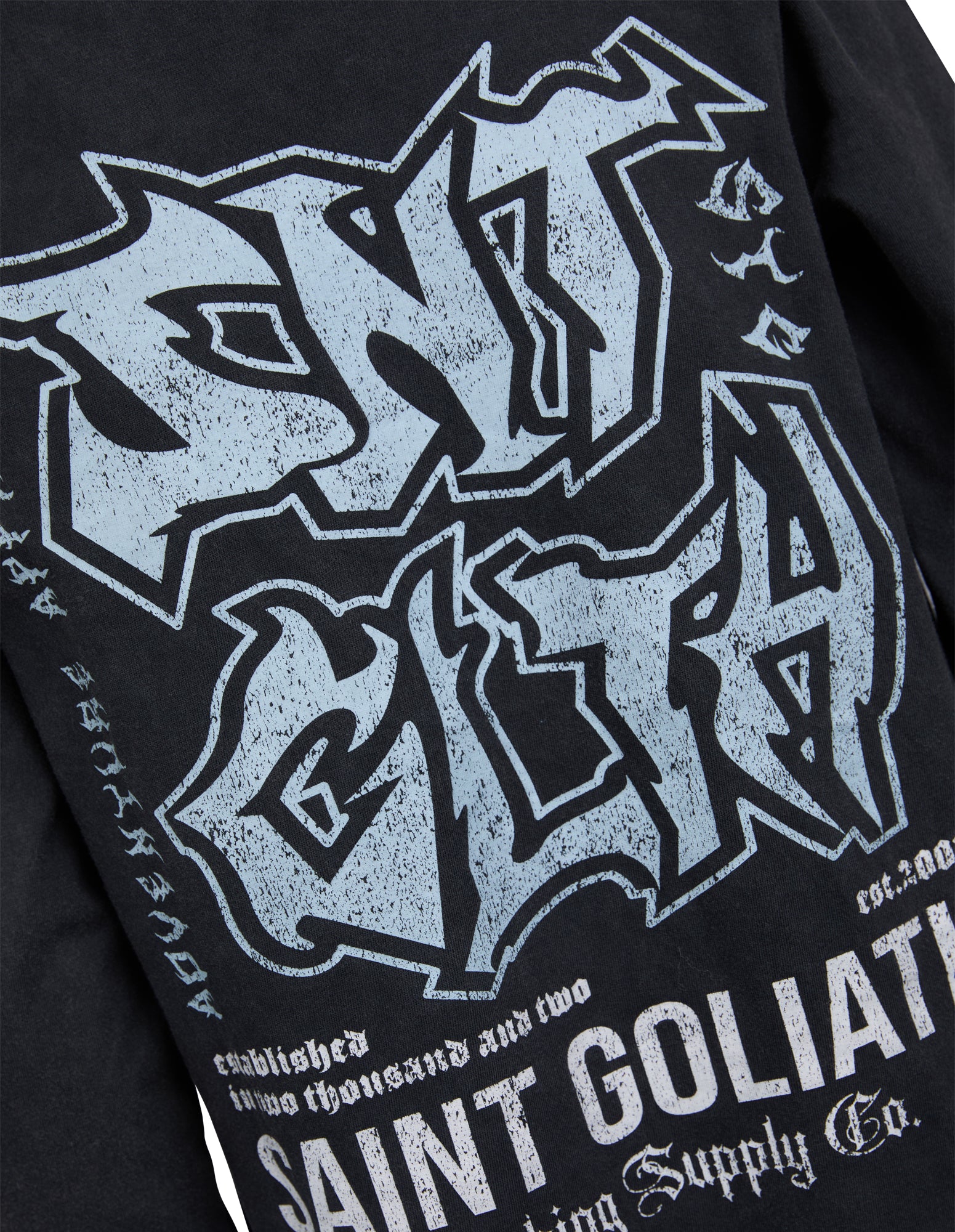 Teen Established Ls Tee Washed Black