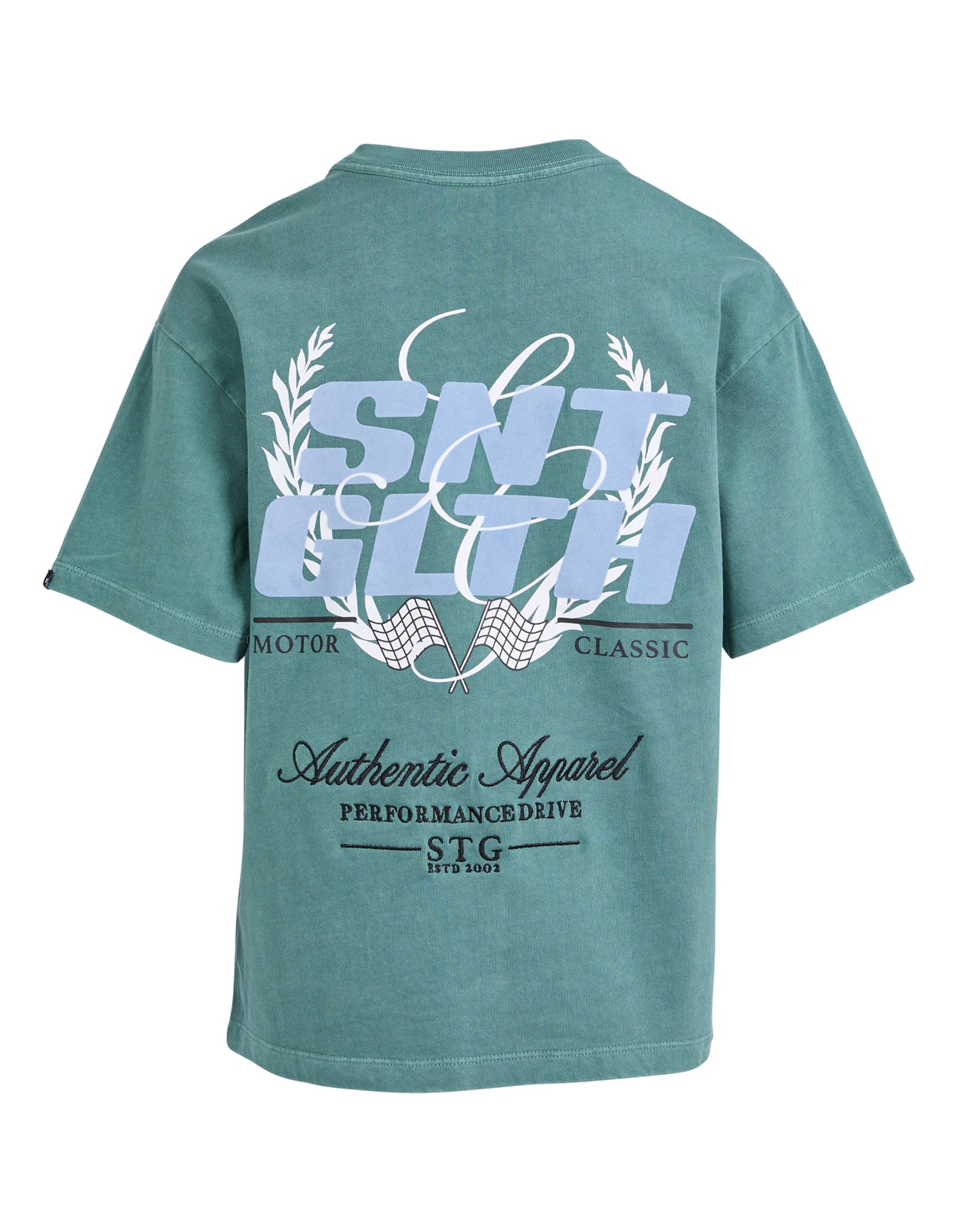 Kids Crest Fleece Tee Forrest