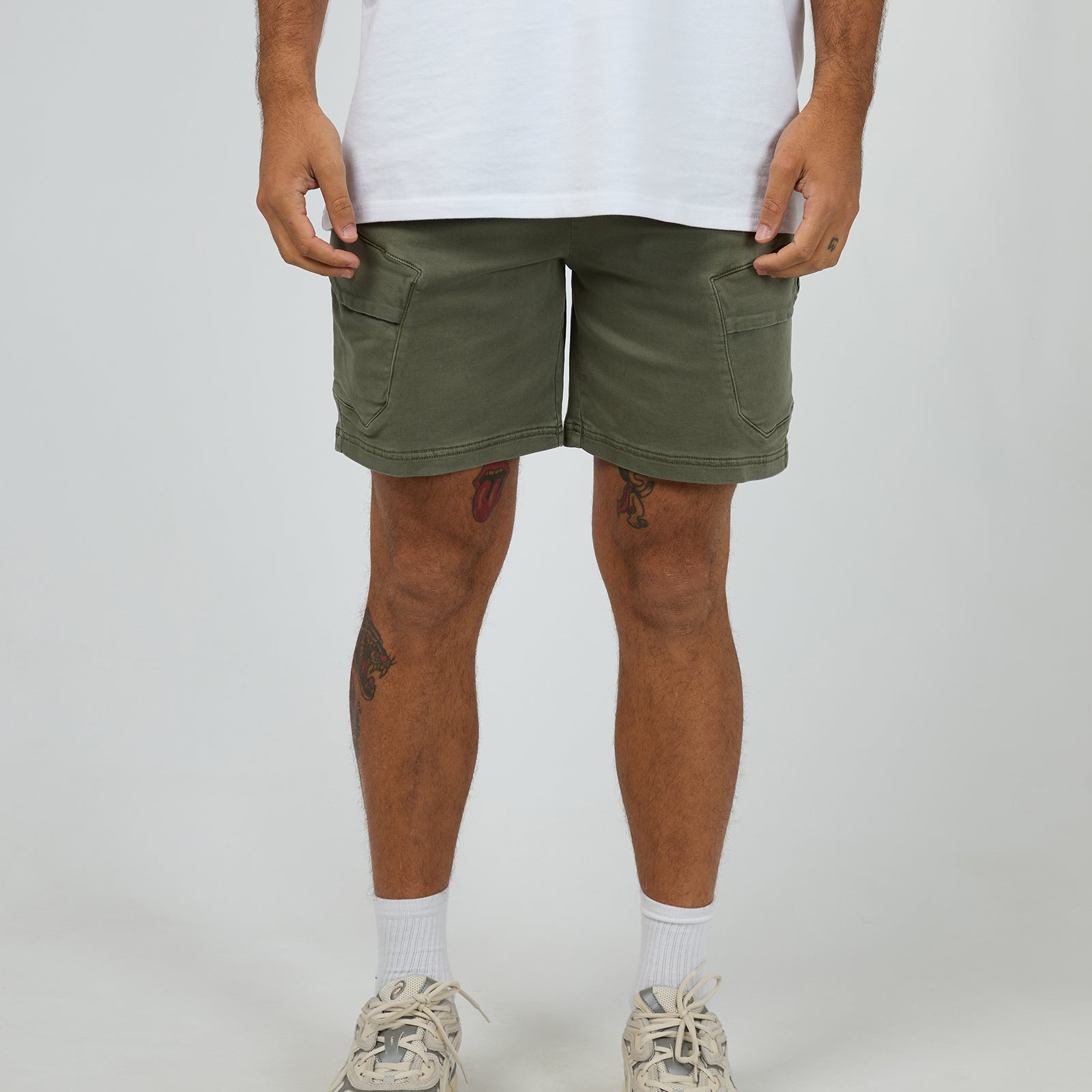 Gully Cargo Short Khaki