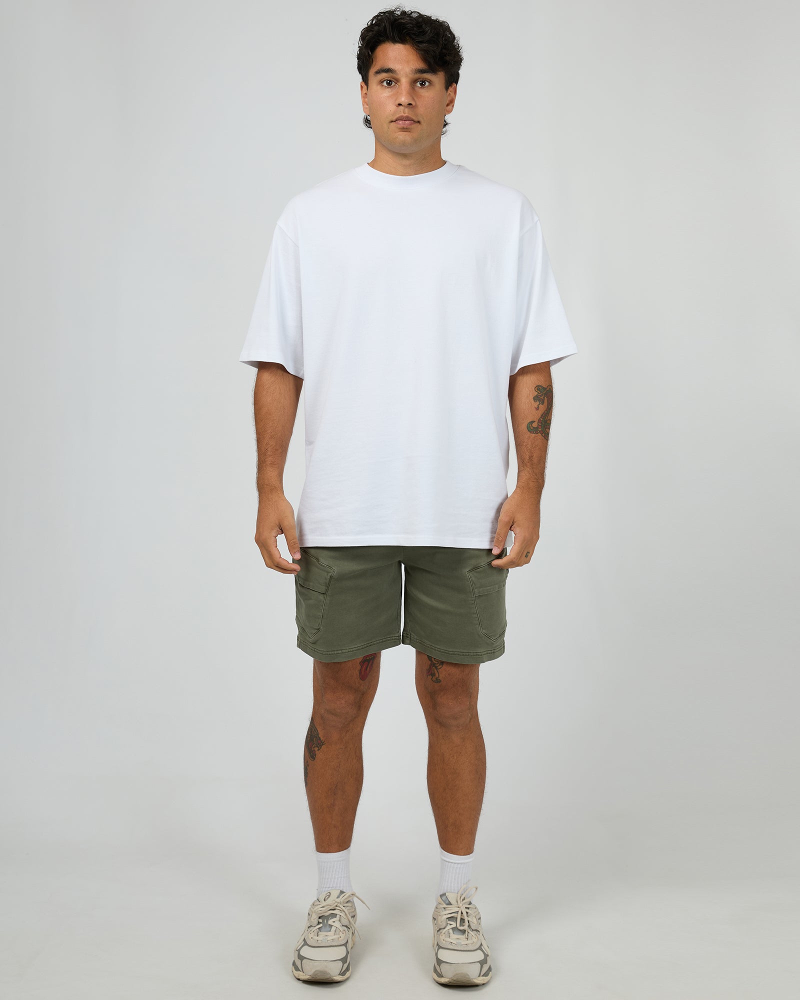 Gully Cargo Short Khaki