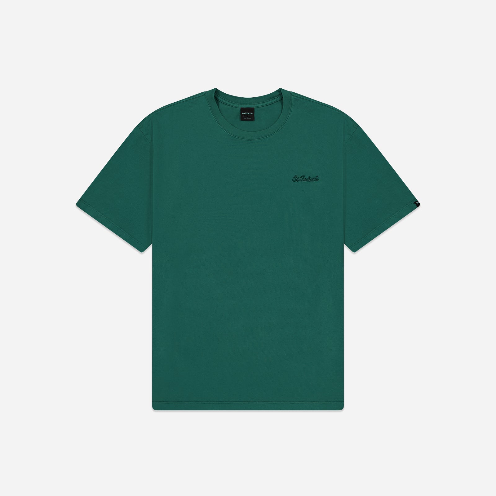 Essential Script Tee Tide Green