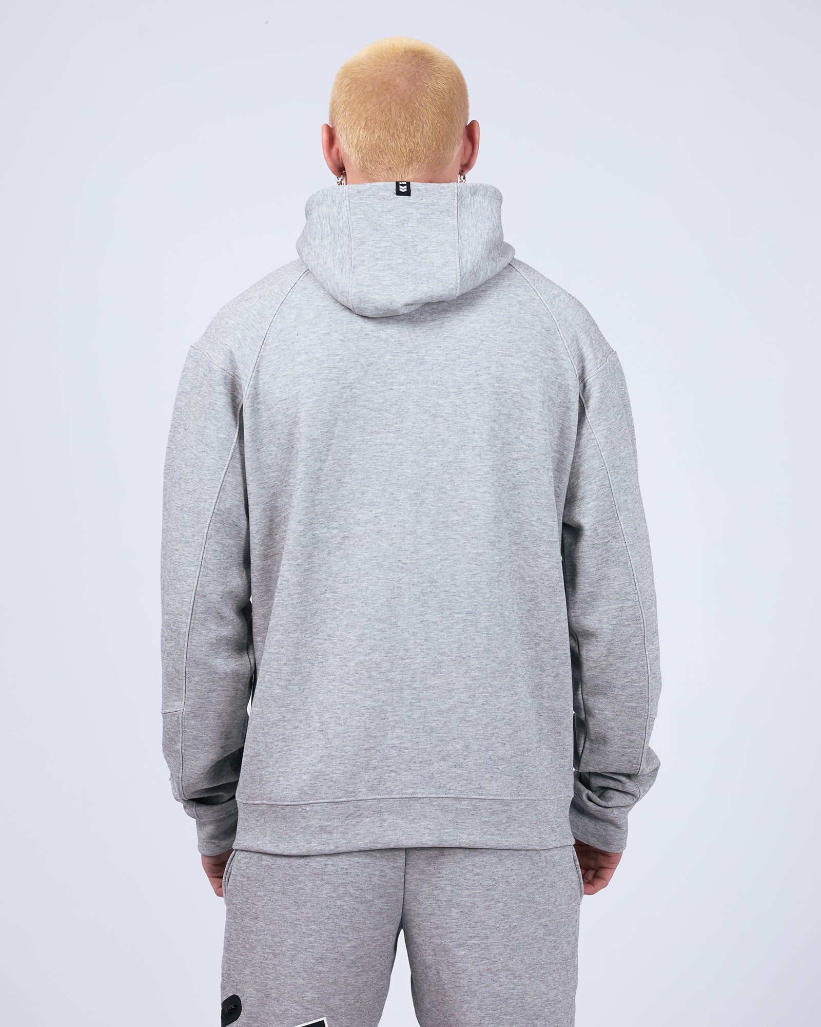 Tech Zip Hoodie Grey Marle