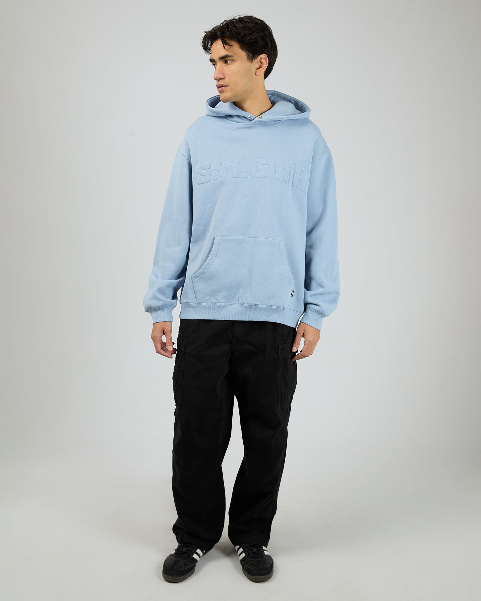 Raised Hoodie Blue