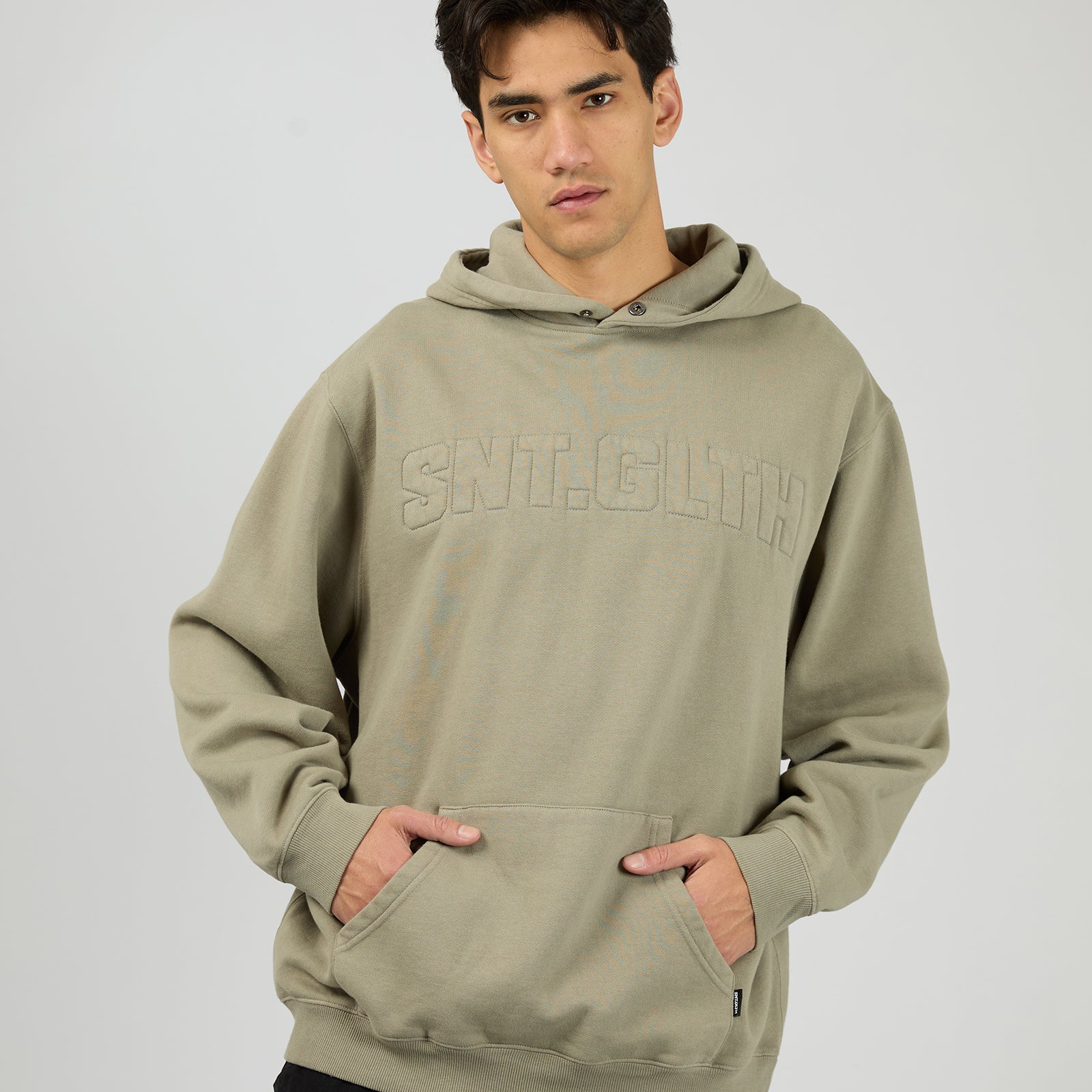 Raised Hoodie Vintage Khaki