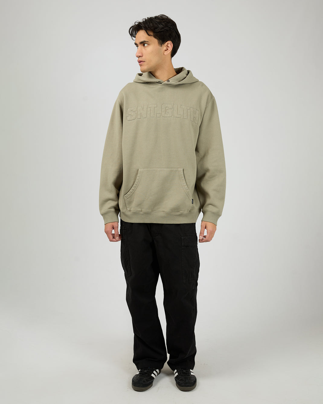 Raised Hoodie Vintage Khaki