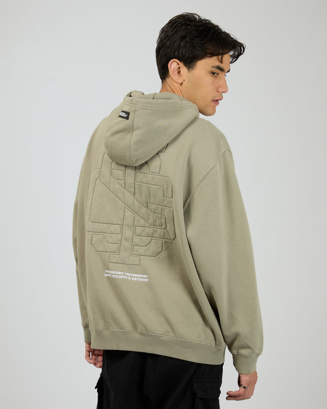 Raised Hoodie Vintage Khaki