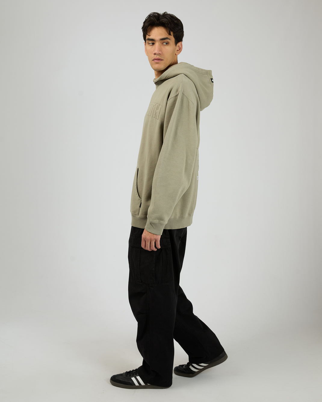 Raised Hoodie Vintage Khaki