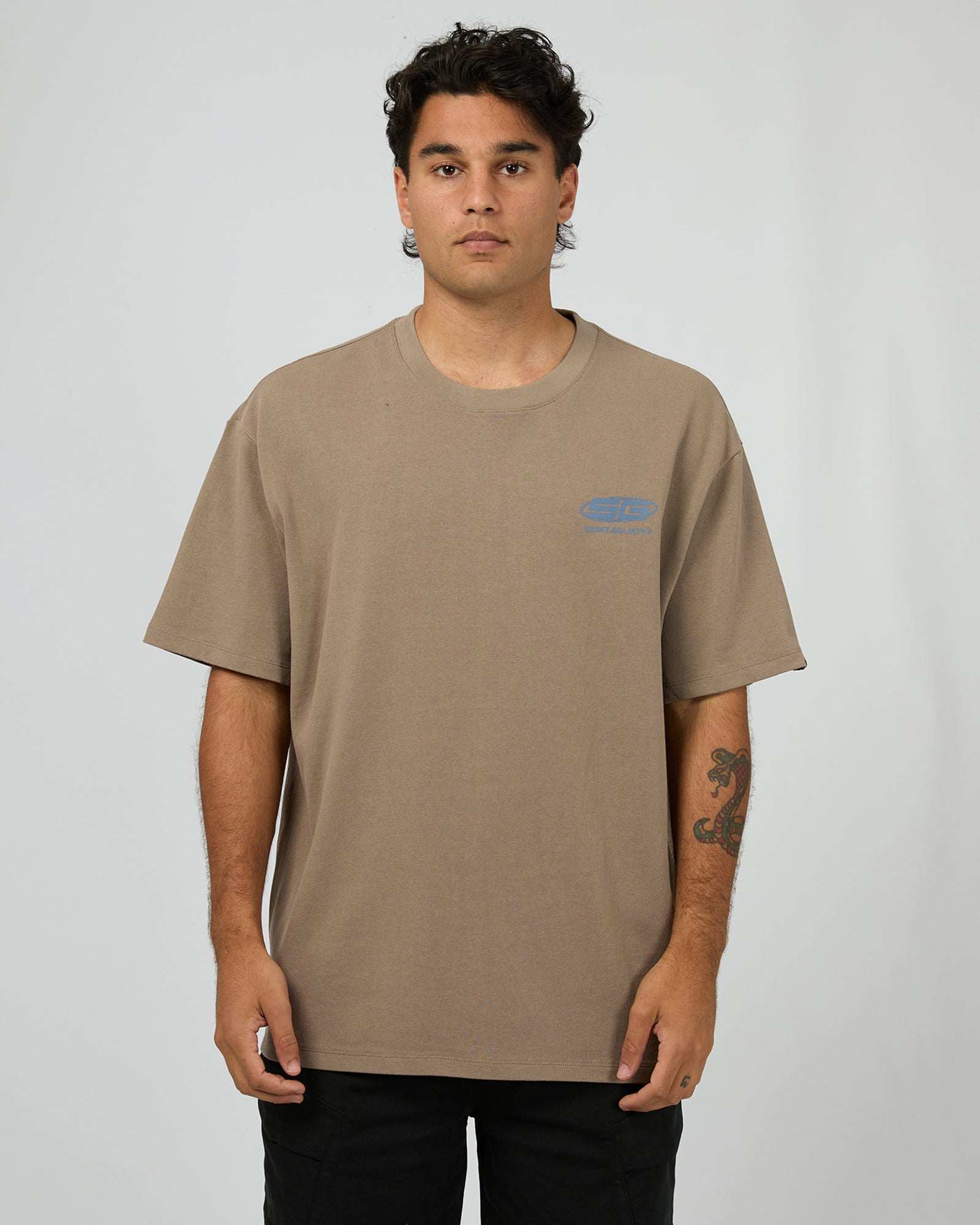 Saturn Tee Brown
