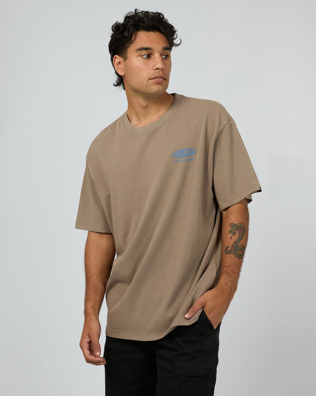 Saturn Tee Brown