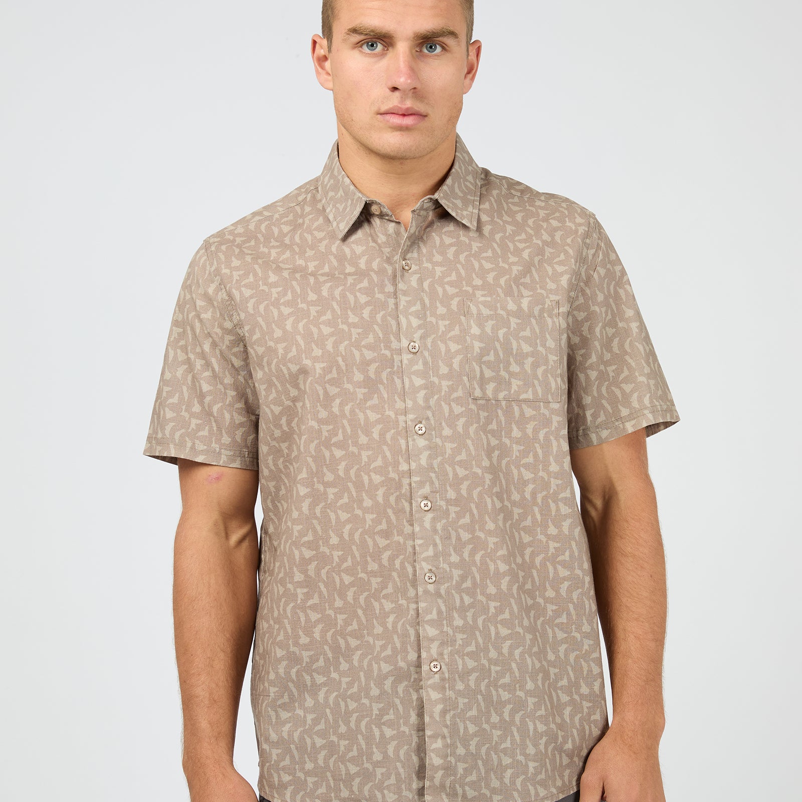 Portsea S/S Shirt Mushroom