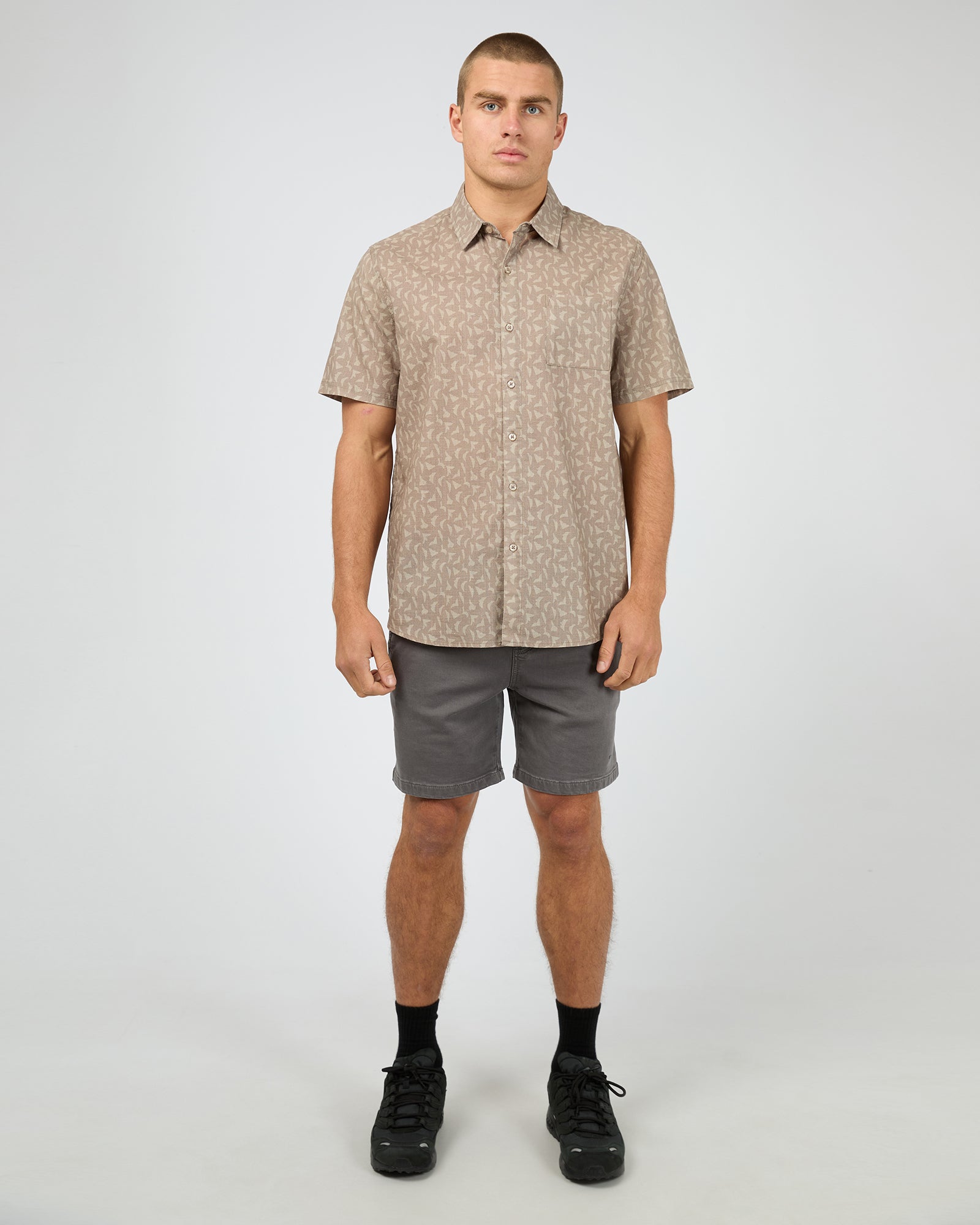 Portsea S/S Shirt Mushroom