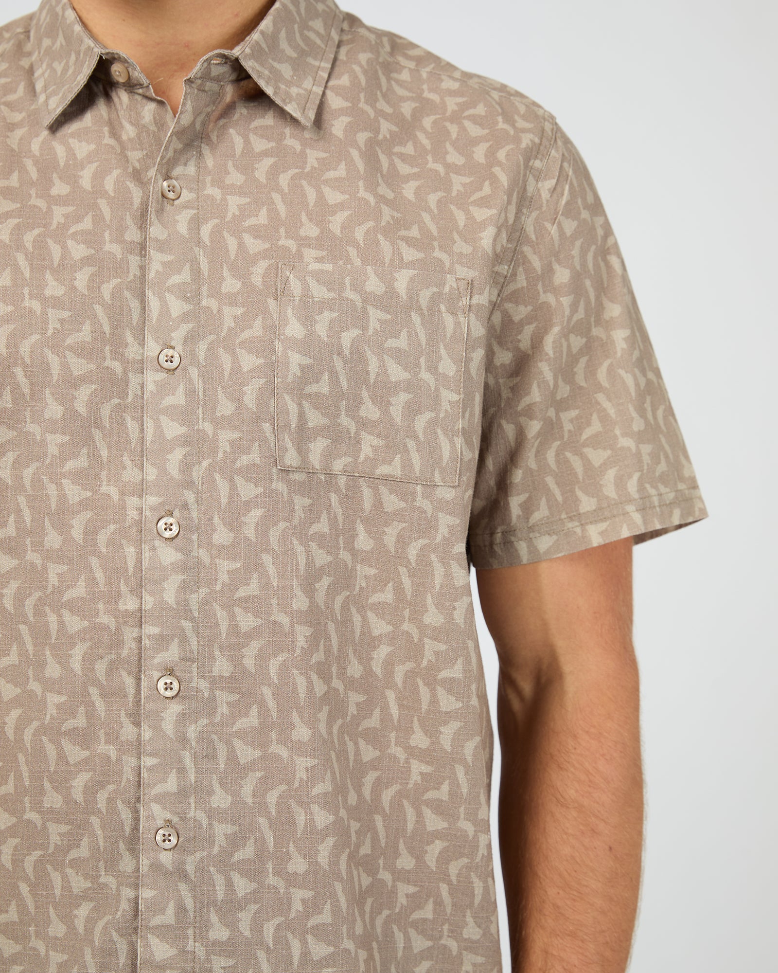 Portsea S/S Shirt Mushroom