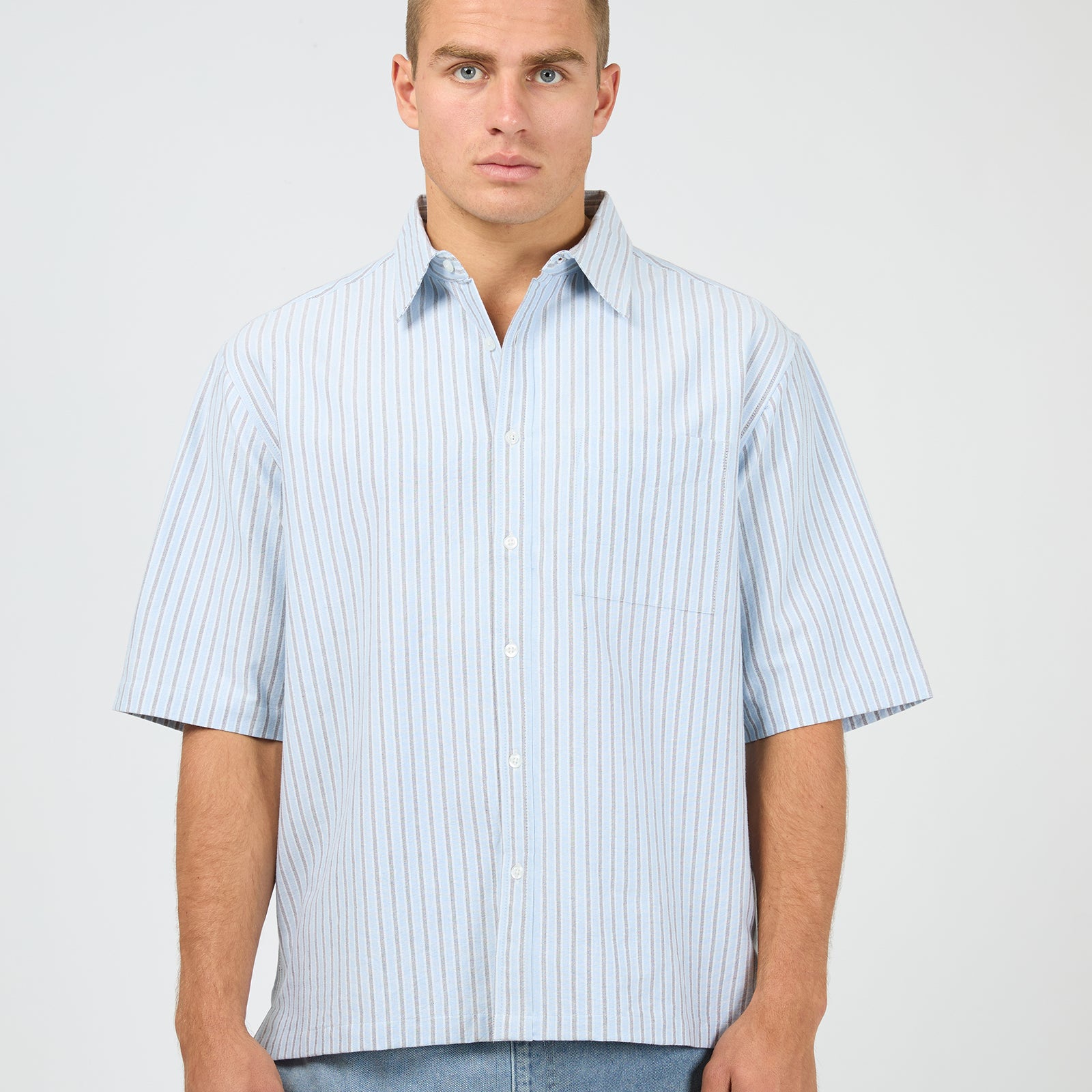Saville Short Sleeve Shirt Blue