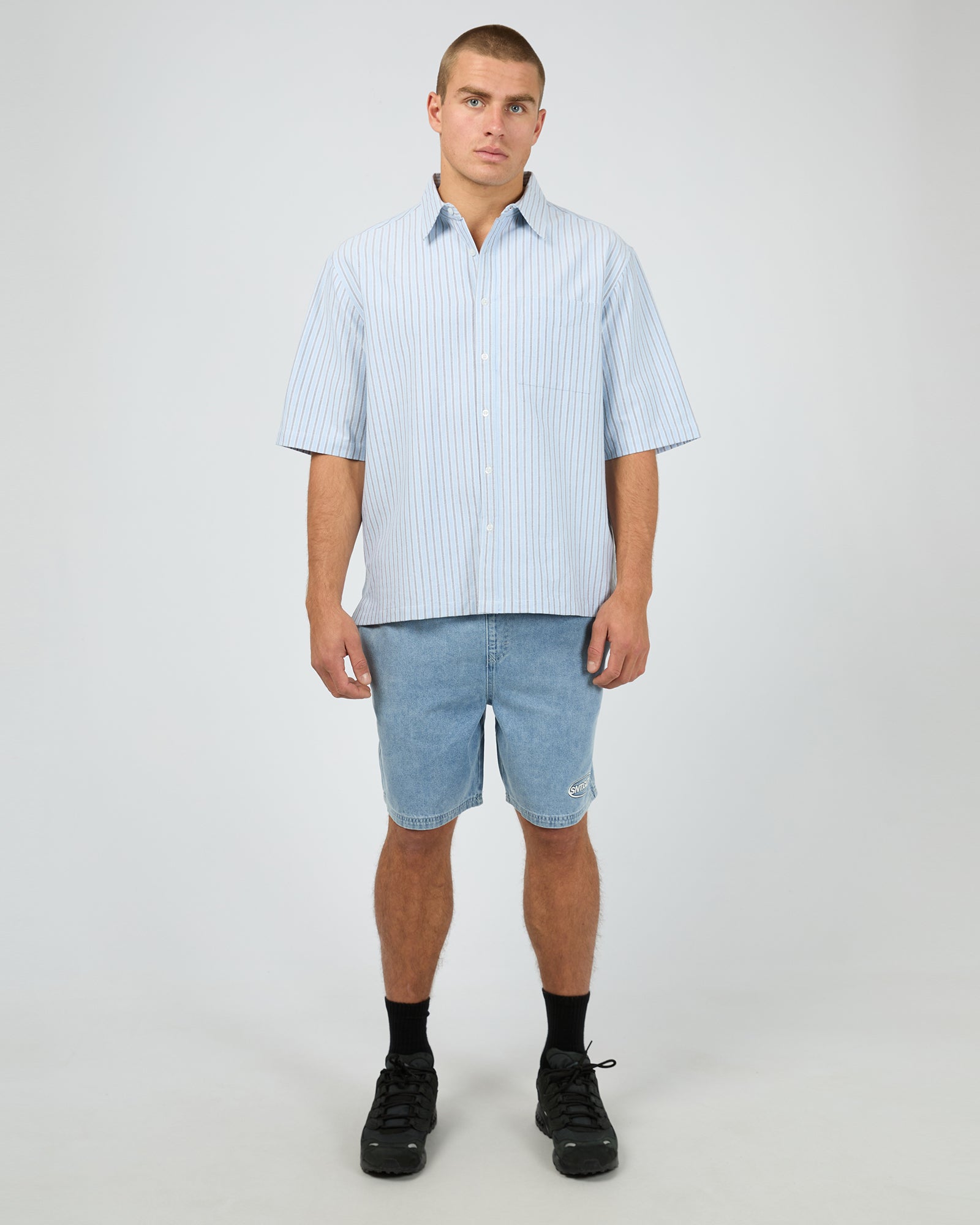 Saville Short Sleeve Shirt Blue