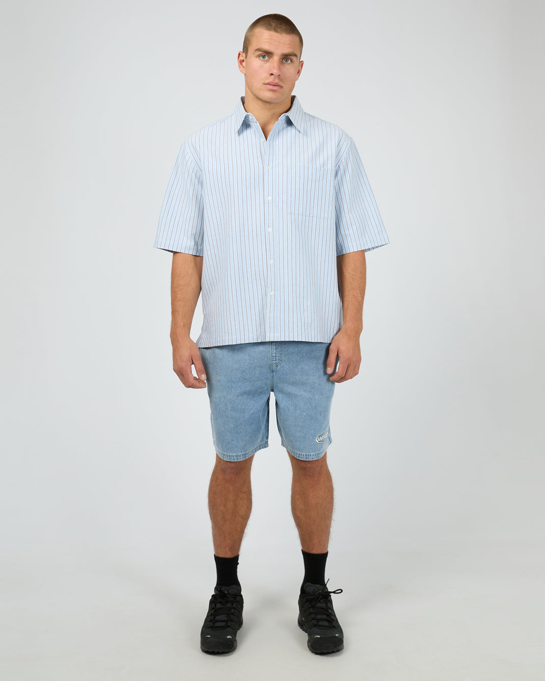 Saville Short Sleeve Shirt Blue