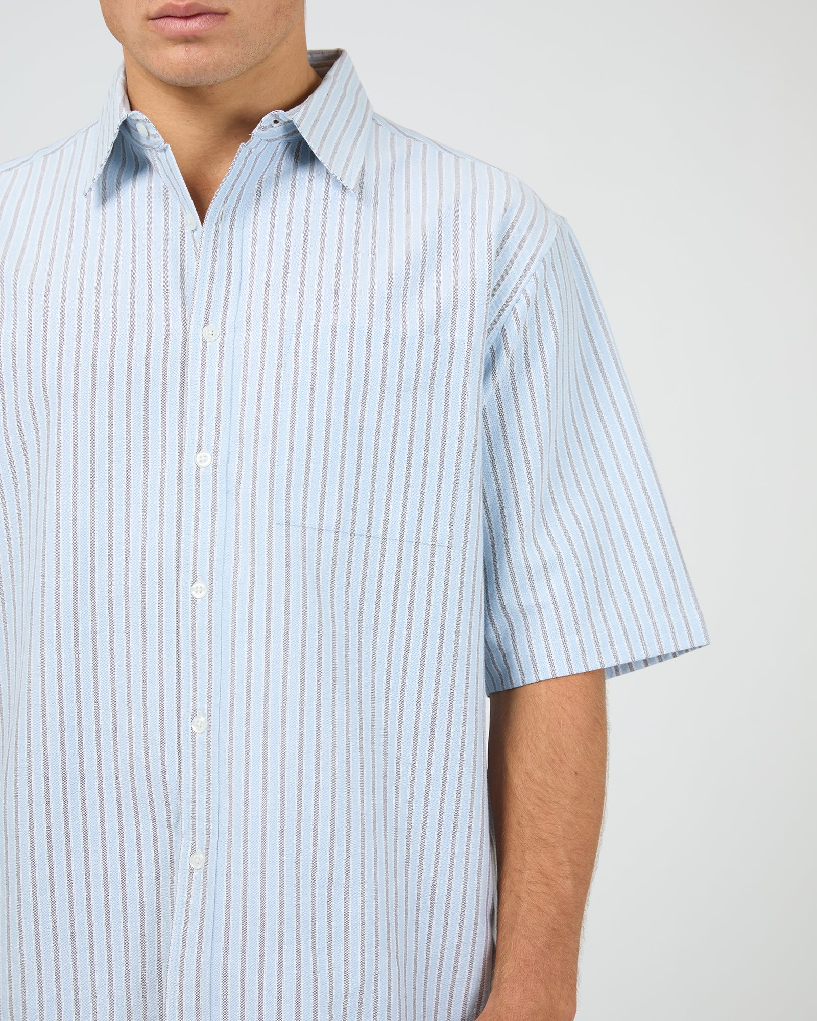 Saville Short Sleeve Shirt Blue