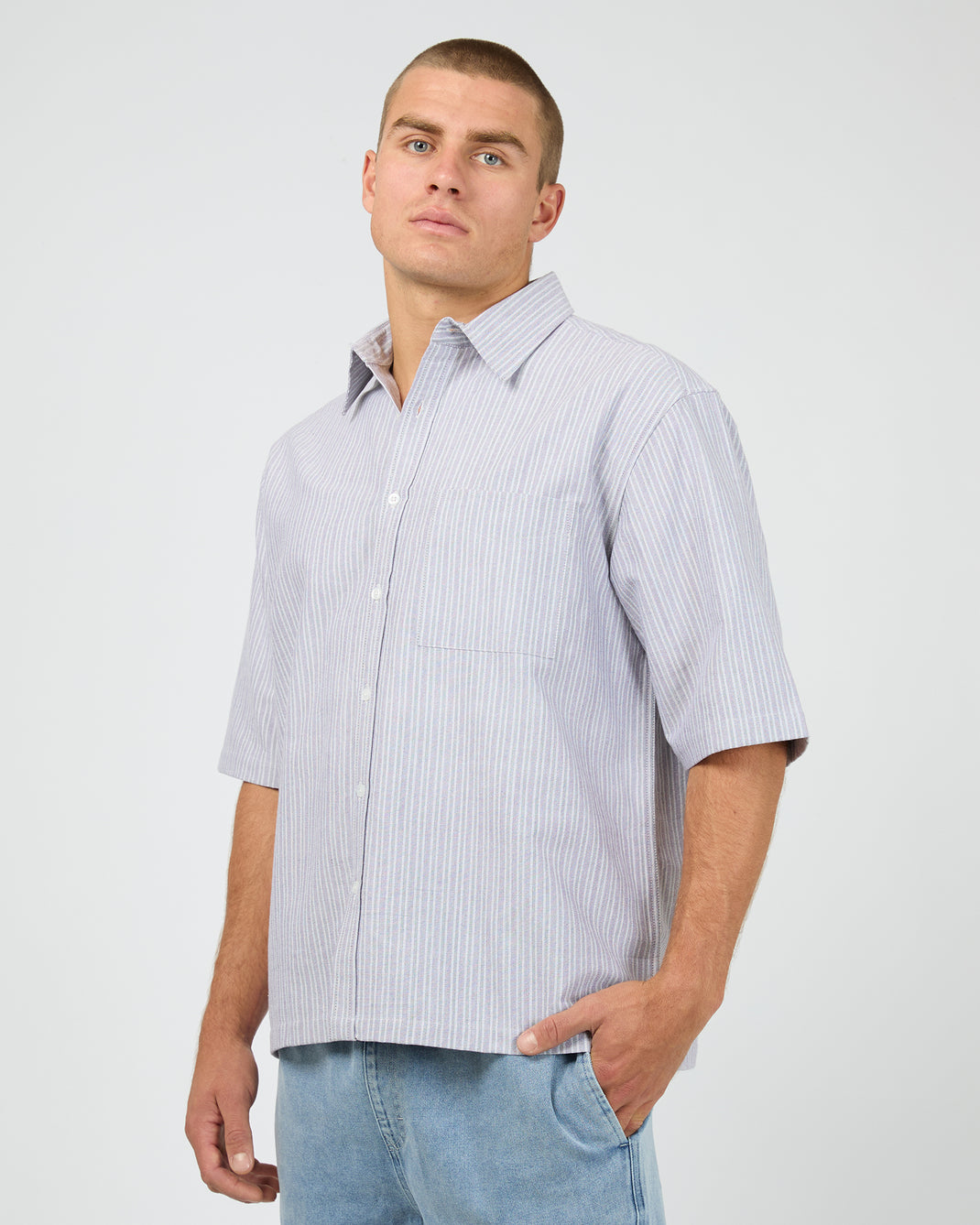 Saville Short Sleeve Shirt Mauve