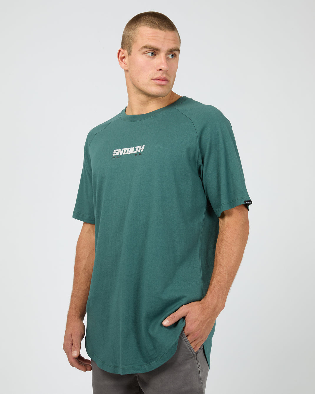Silver Foil Tee Green