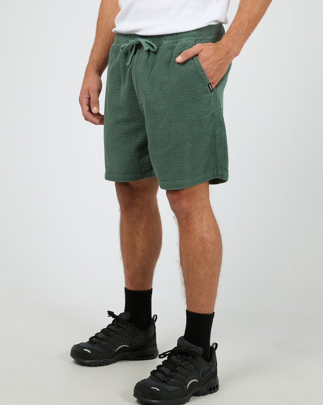 Squared Texture Short Green