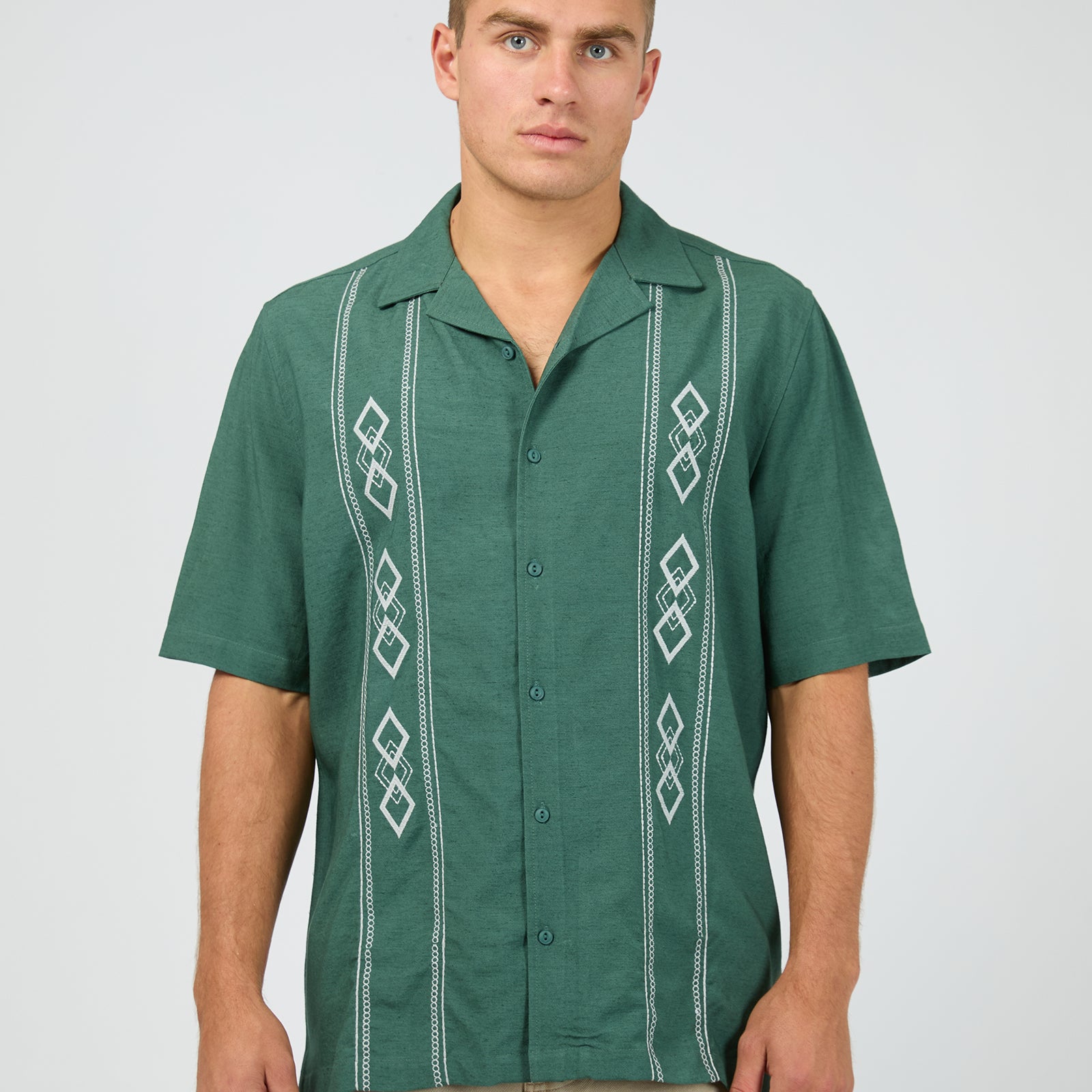 Diamond Ss Shirt Pine