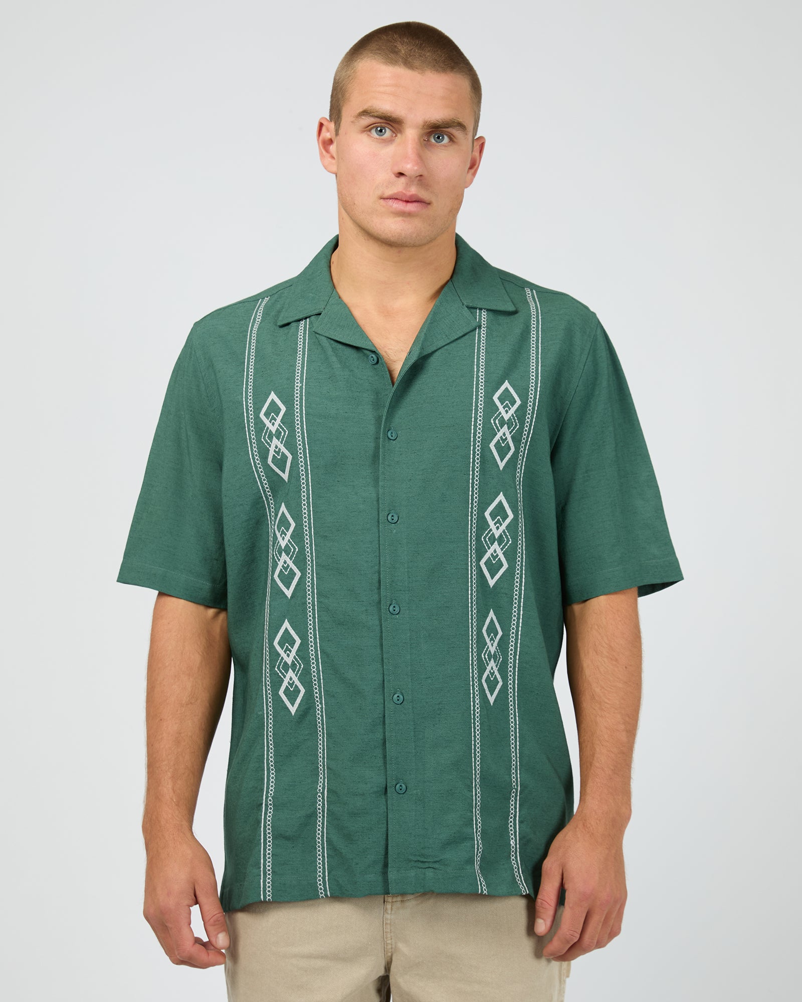 Diamond Ss Shirt Pine