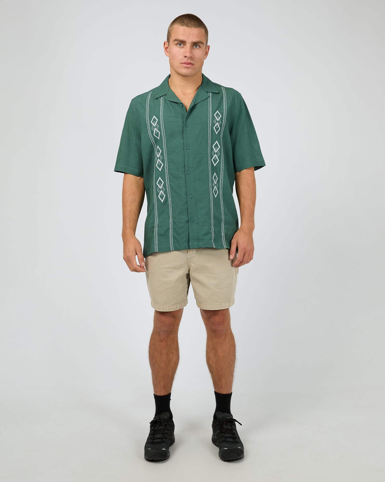 Diamond Ss Shirt Pine