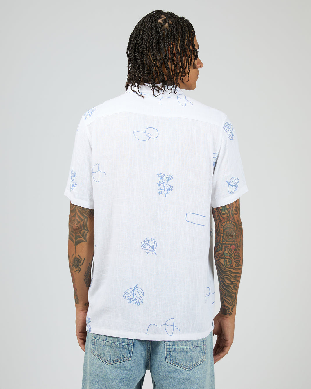 Ceramic Short Sleeve Shirt Vintage White