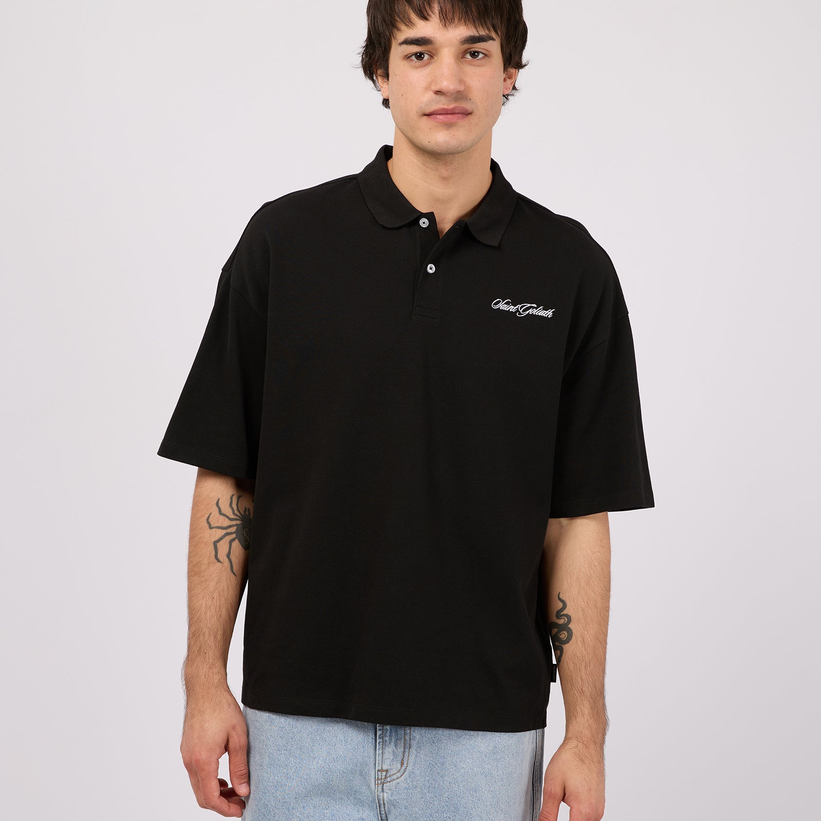Pique Polo Black