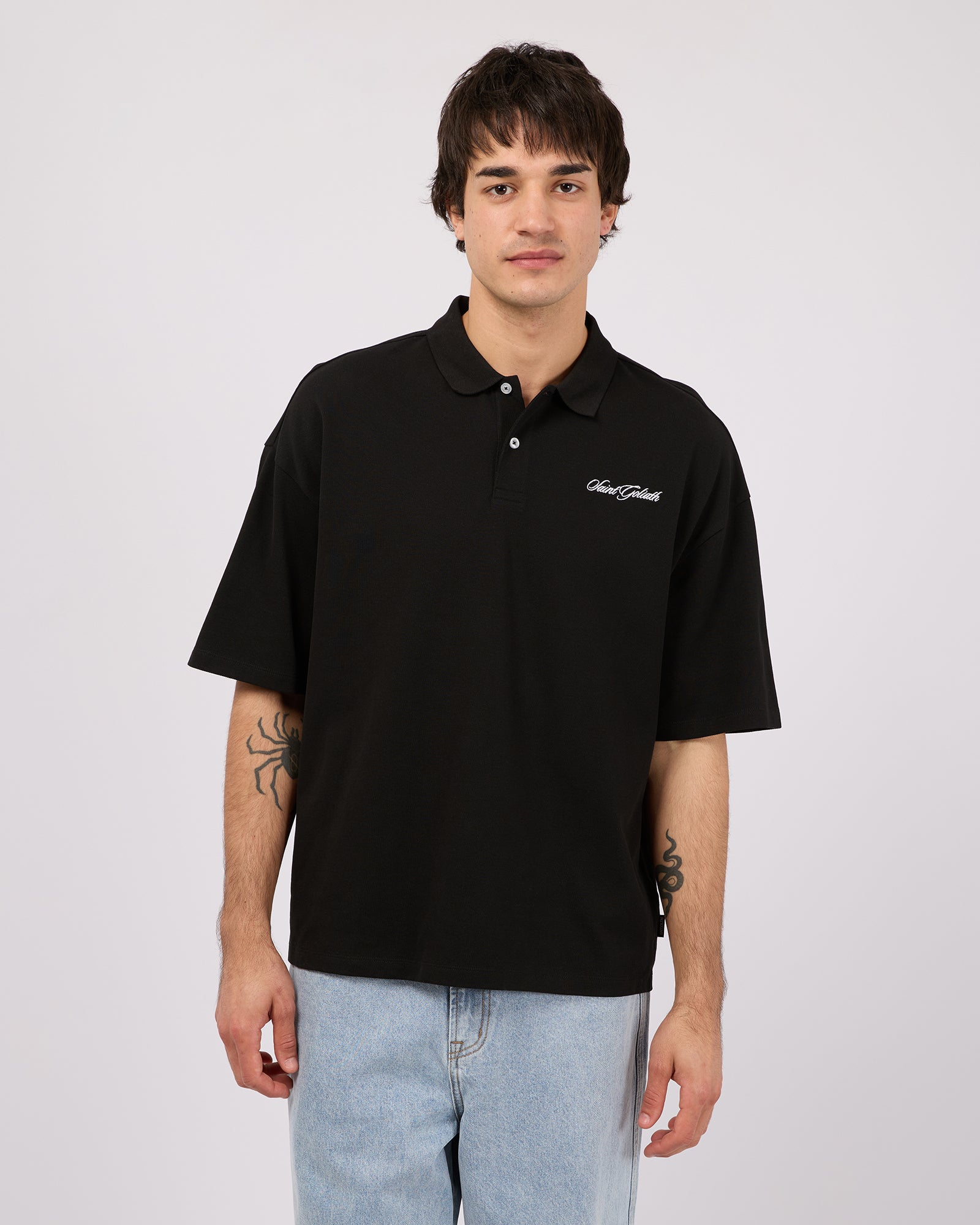 Pique Polo Black