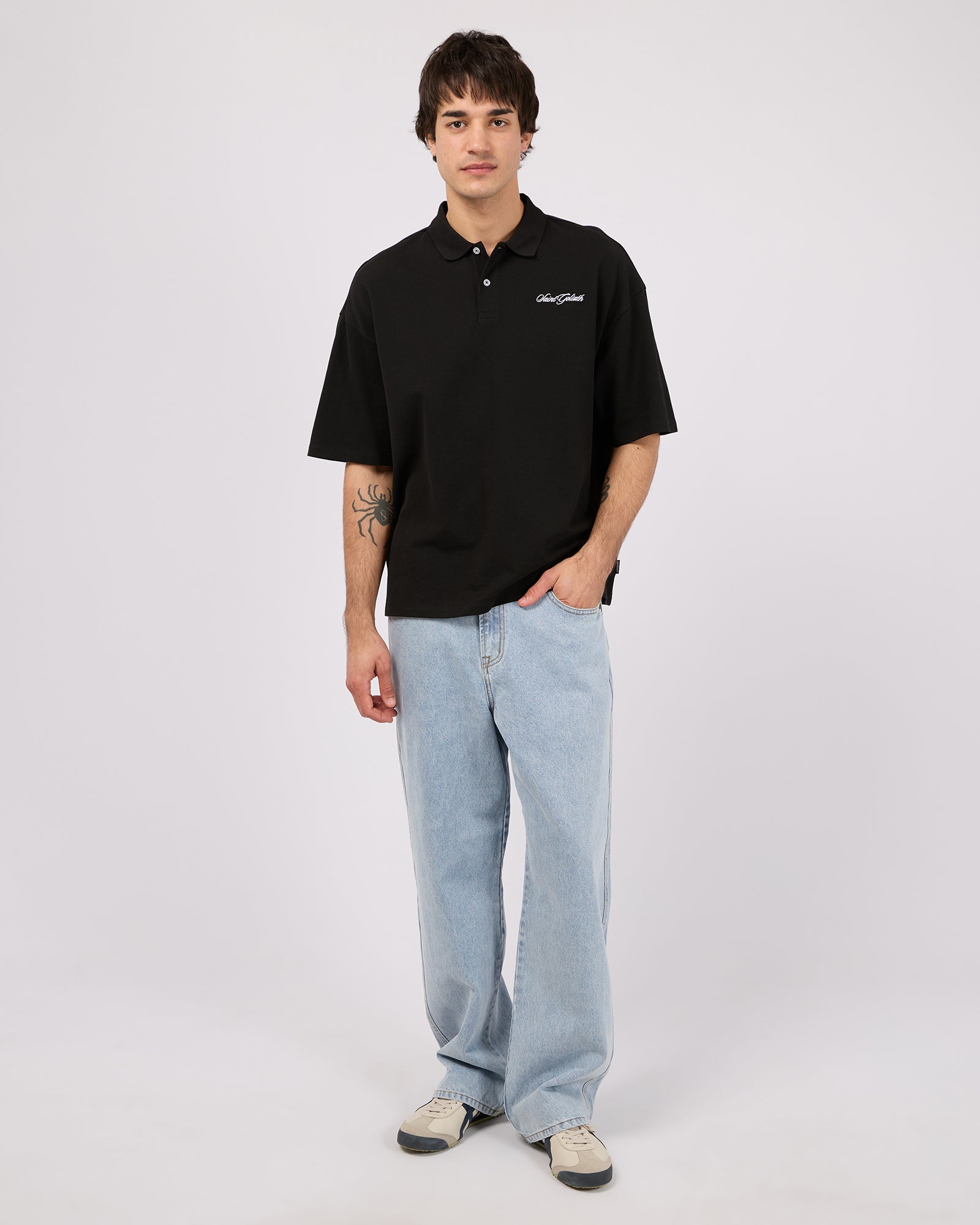 Pique Polo Black