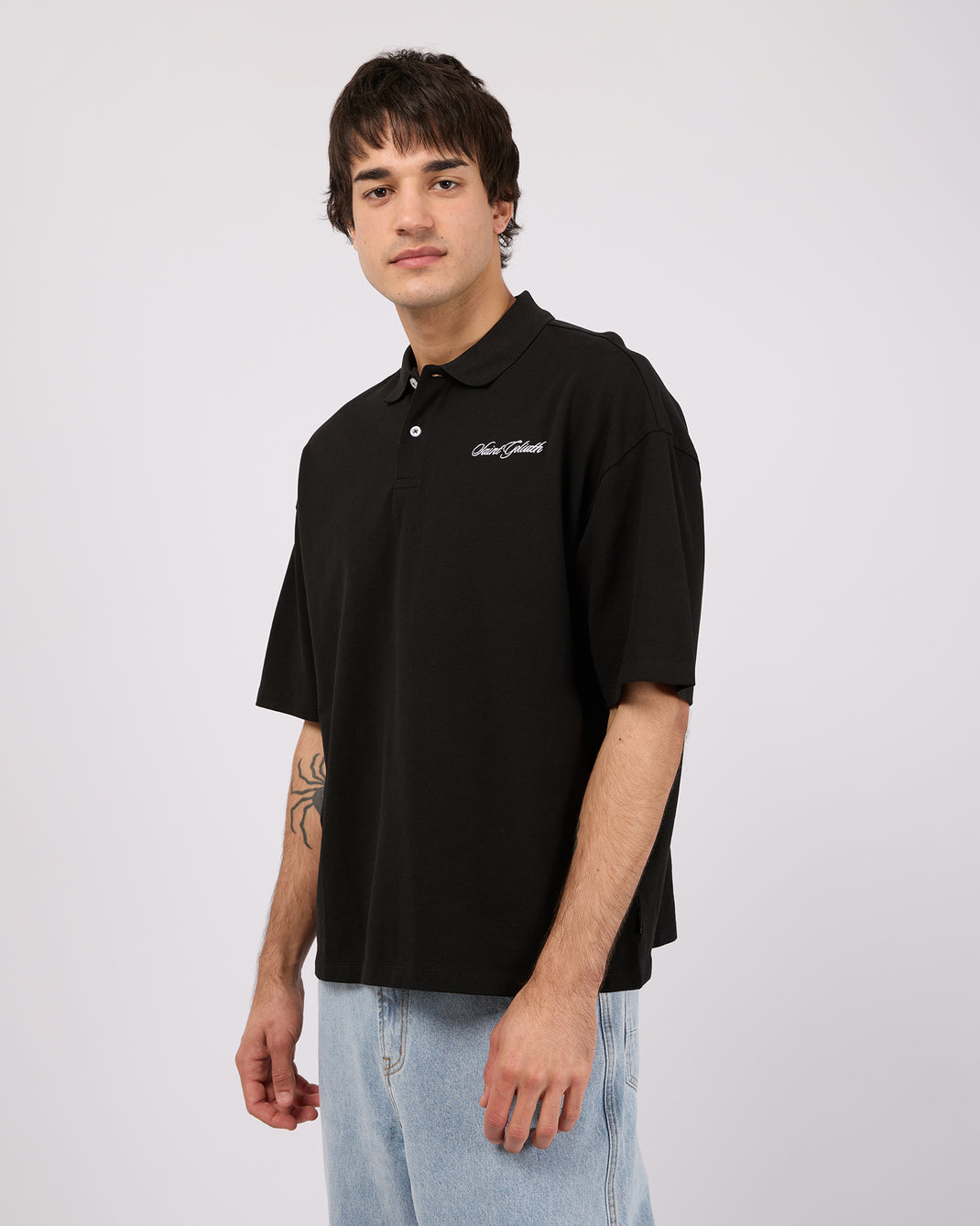 Pique Polo Black