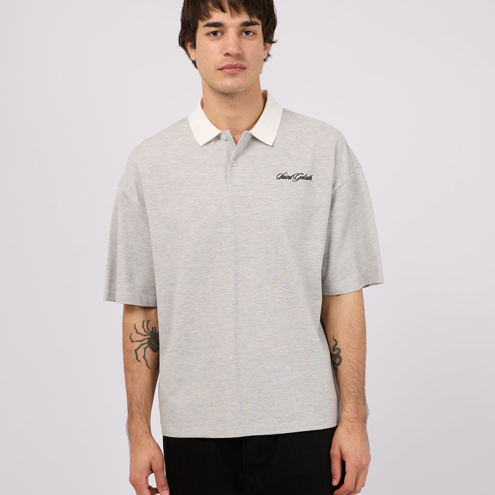 Pique Polo Grey Marle