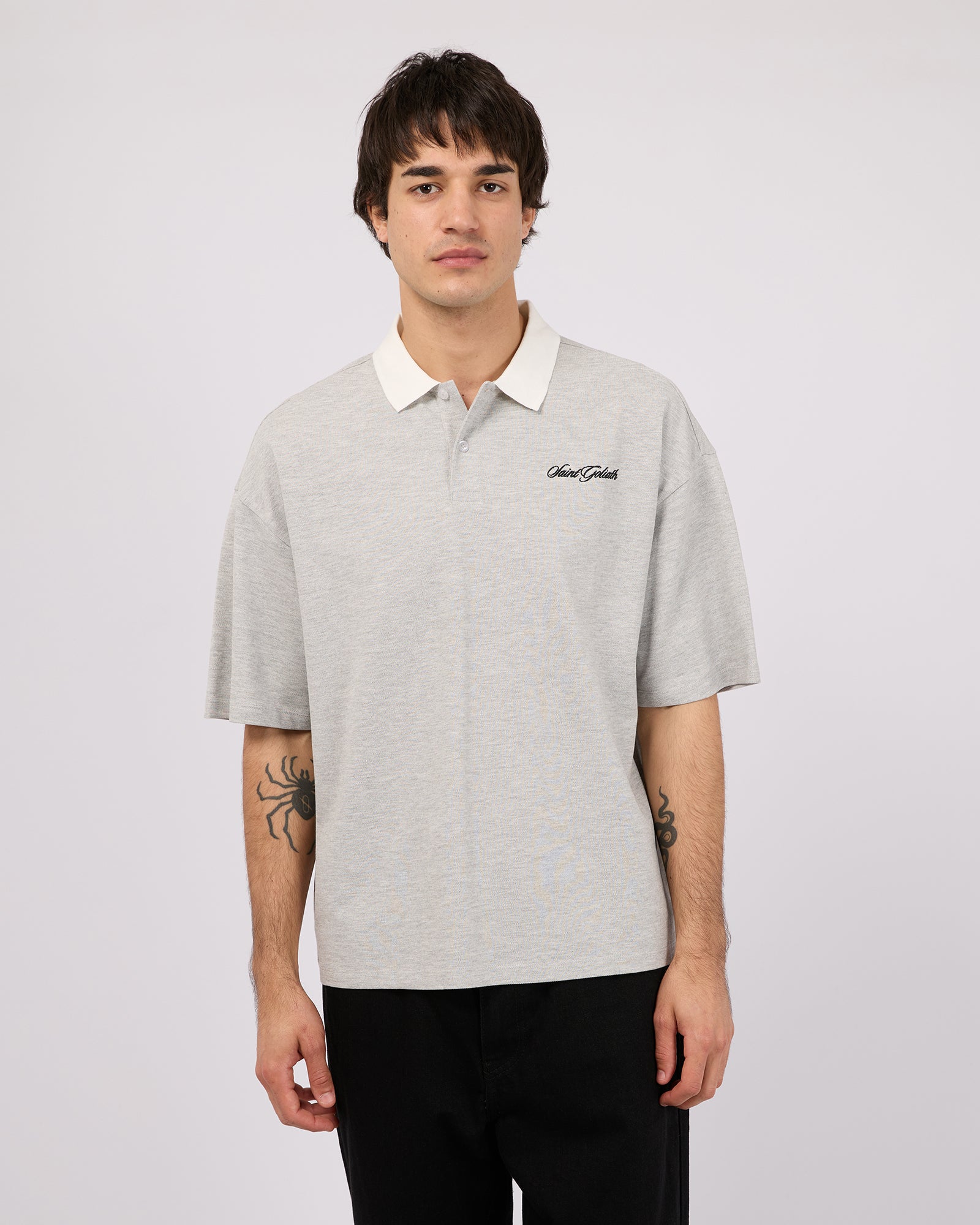 Pique Polo Grey Marle