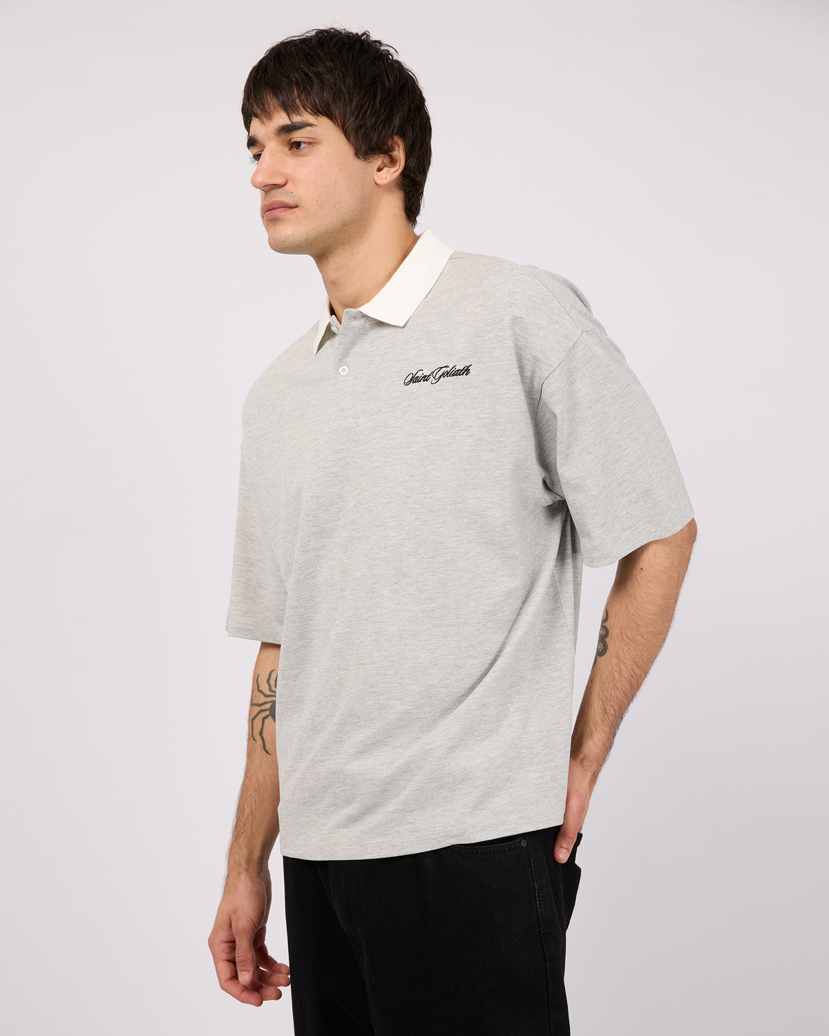 Pique Polo Grey Marle