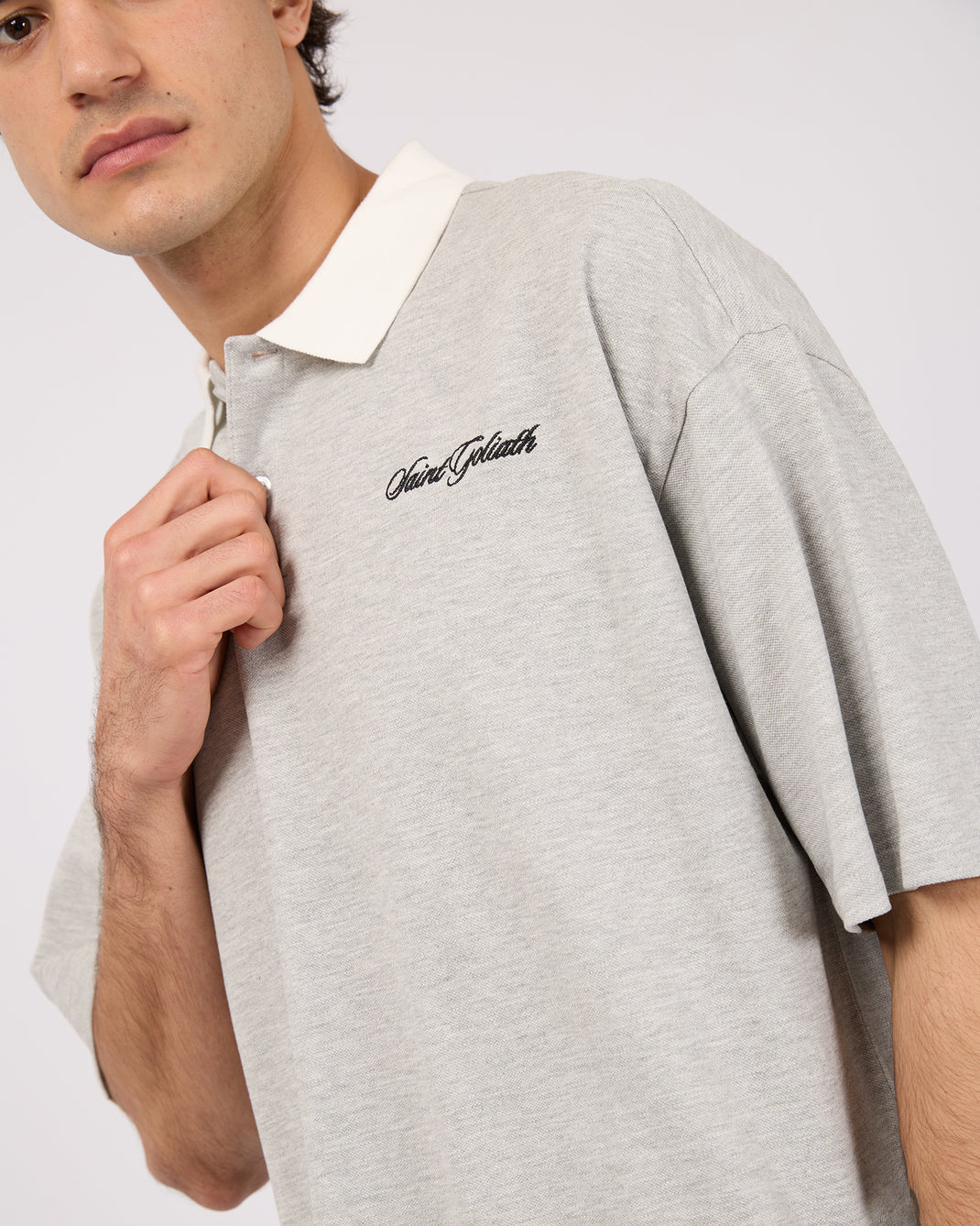 Pique Polo Grey Marle