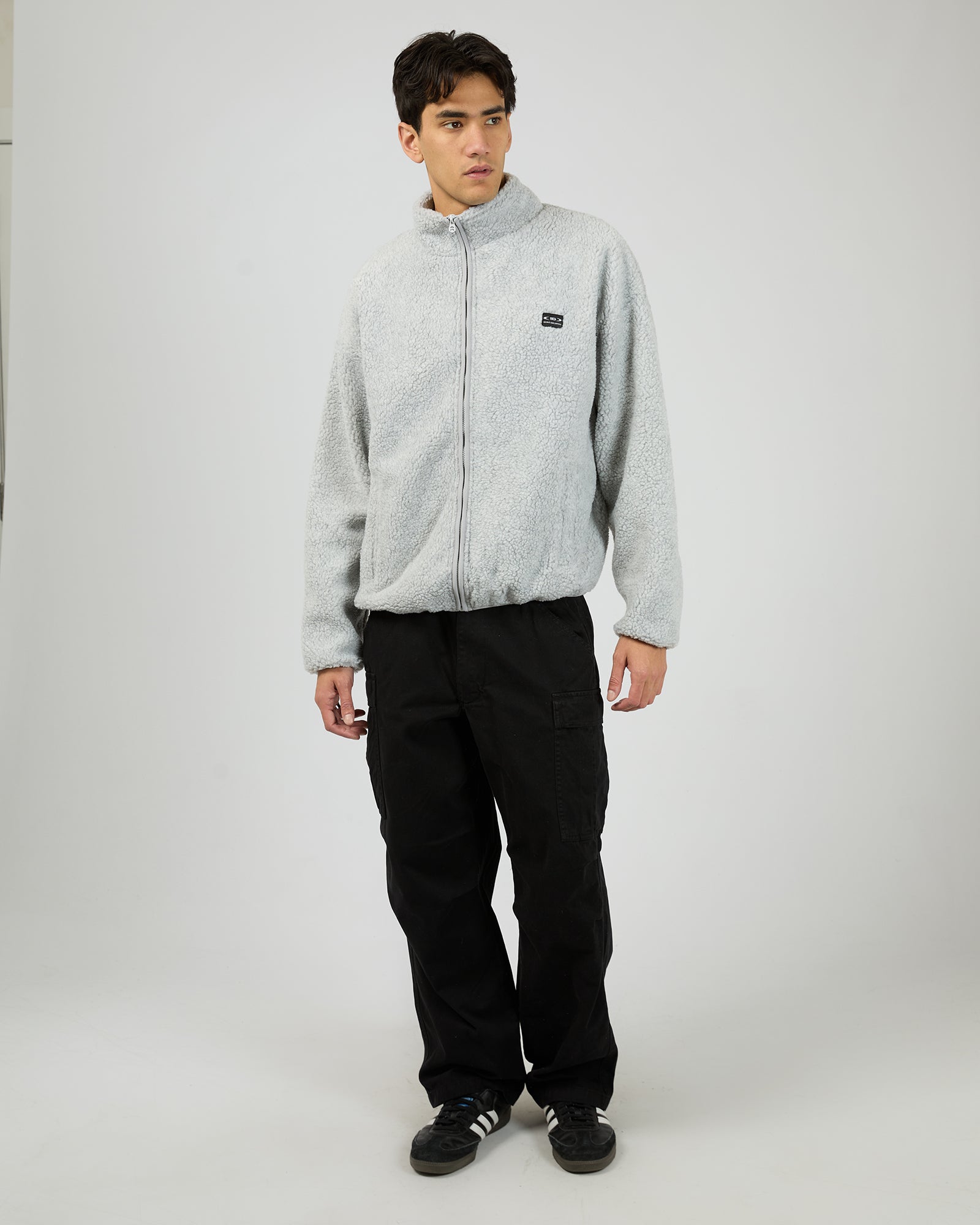 Melange Polar Jacket Grey Marle