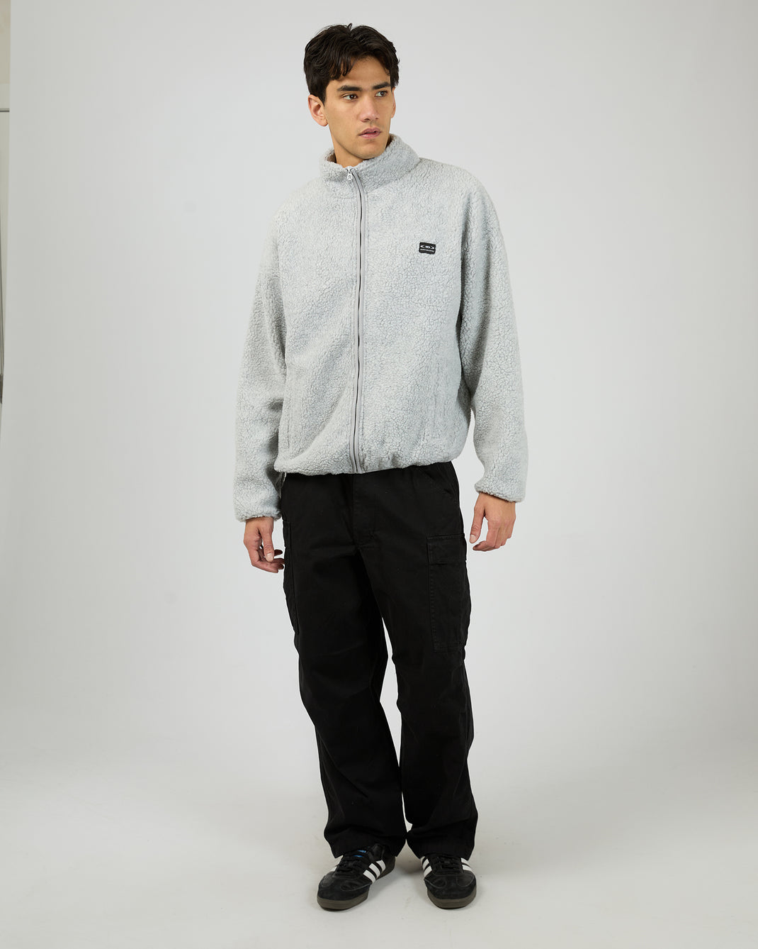 Melange Polar Jacket Grey Marle