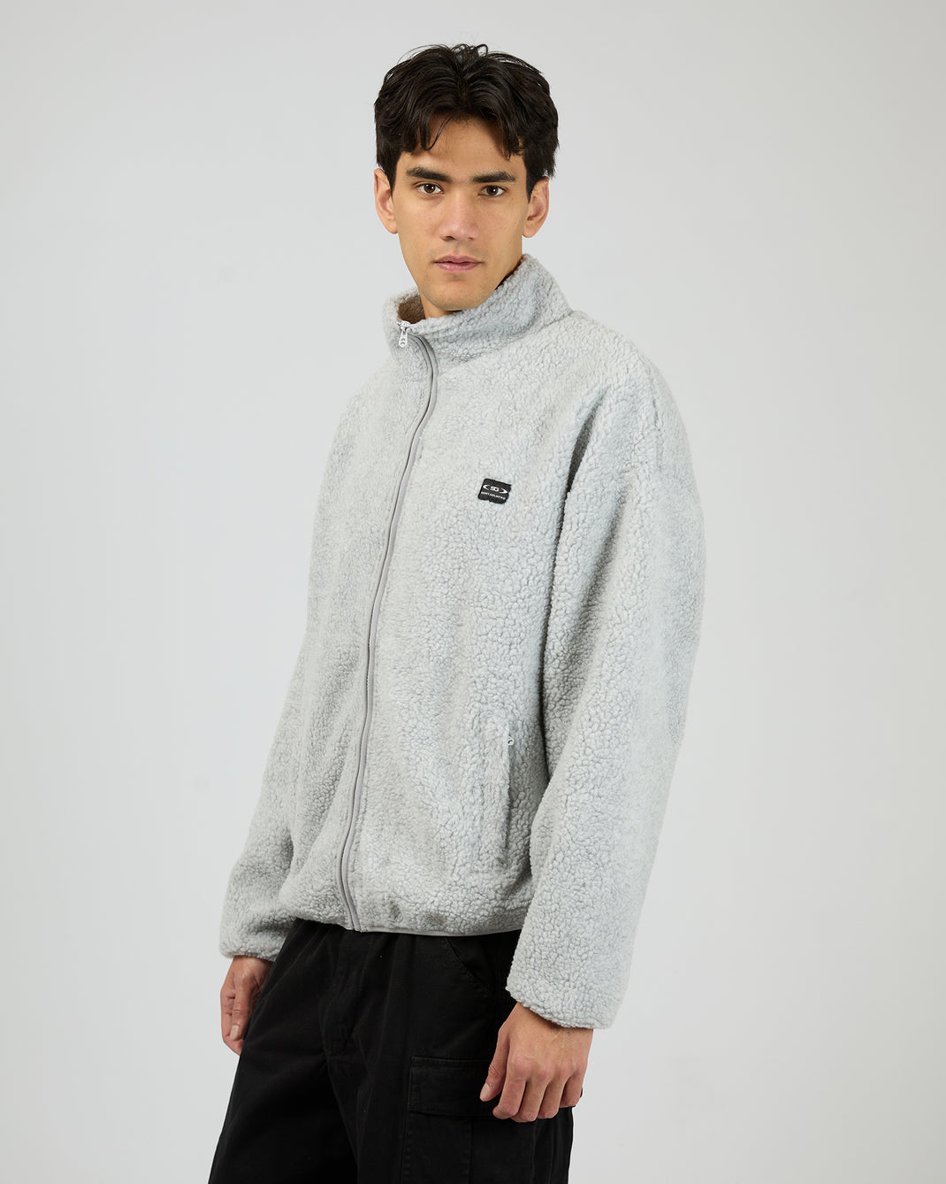 Melange Polar Jacket Grey Marle