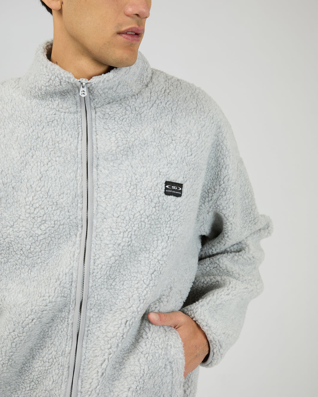 Melange Polar Jacket Grey Marle