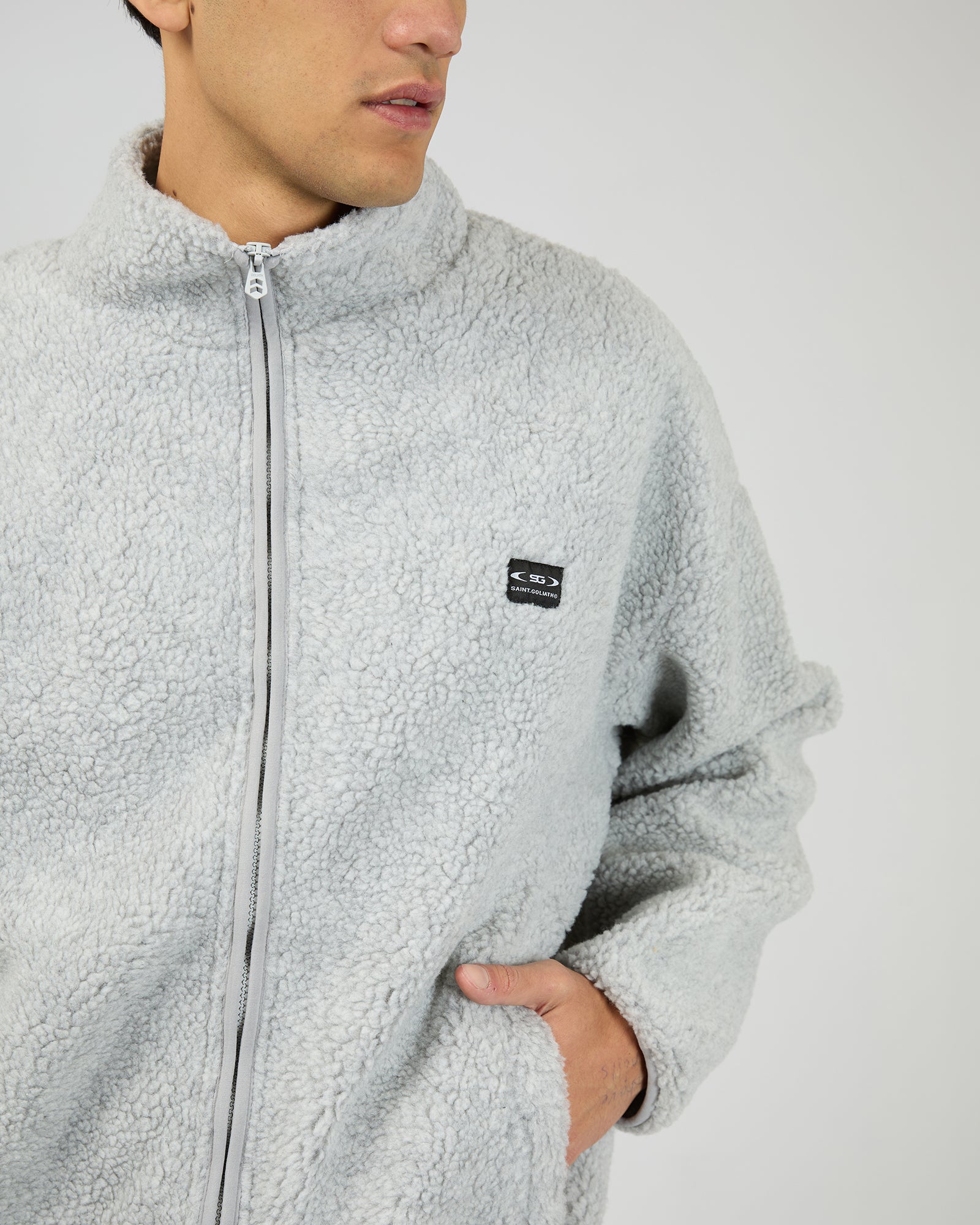 Melange Polar Jacket Grey Marle