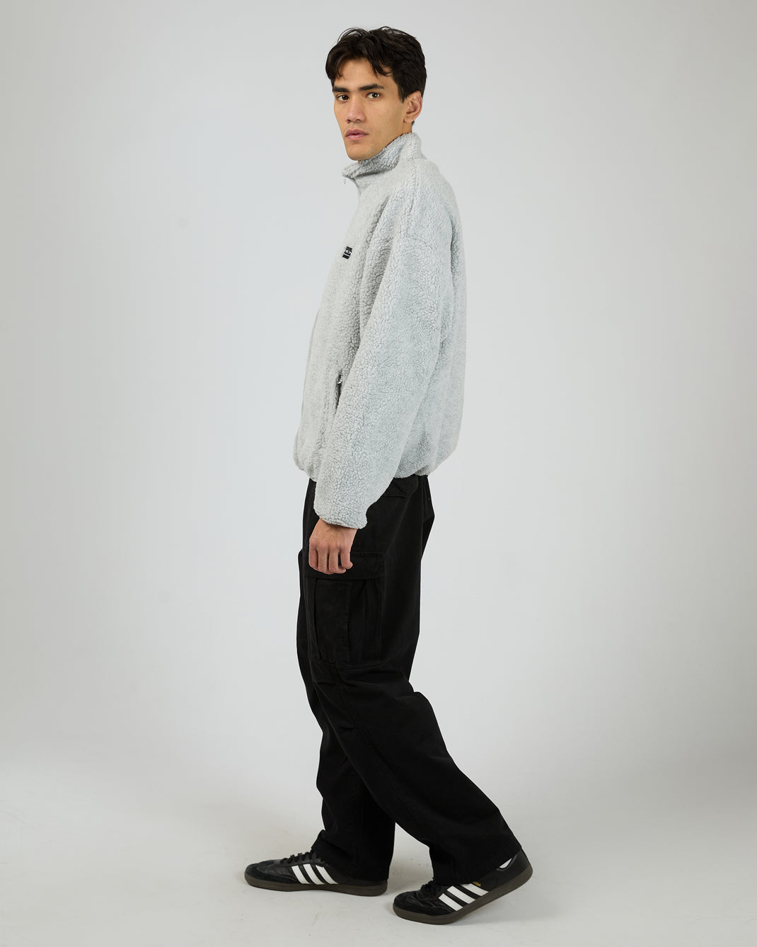 Melange Polar Jacket Grey Marle