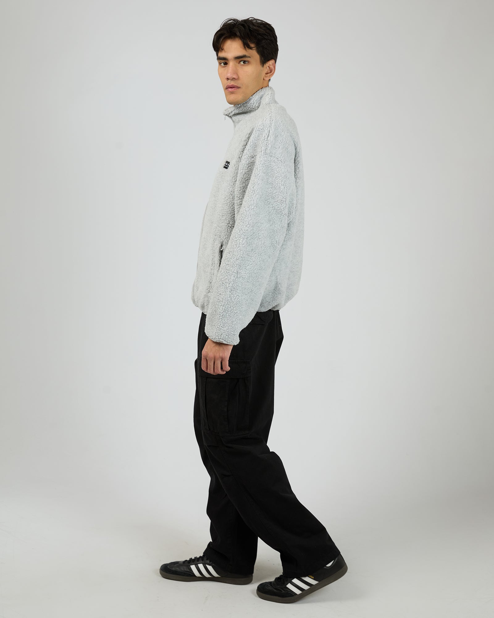 Melange Polar Jacket Grey Marle