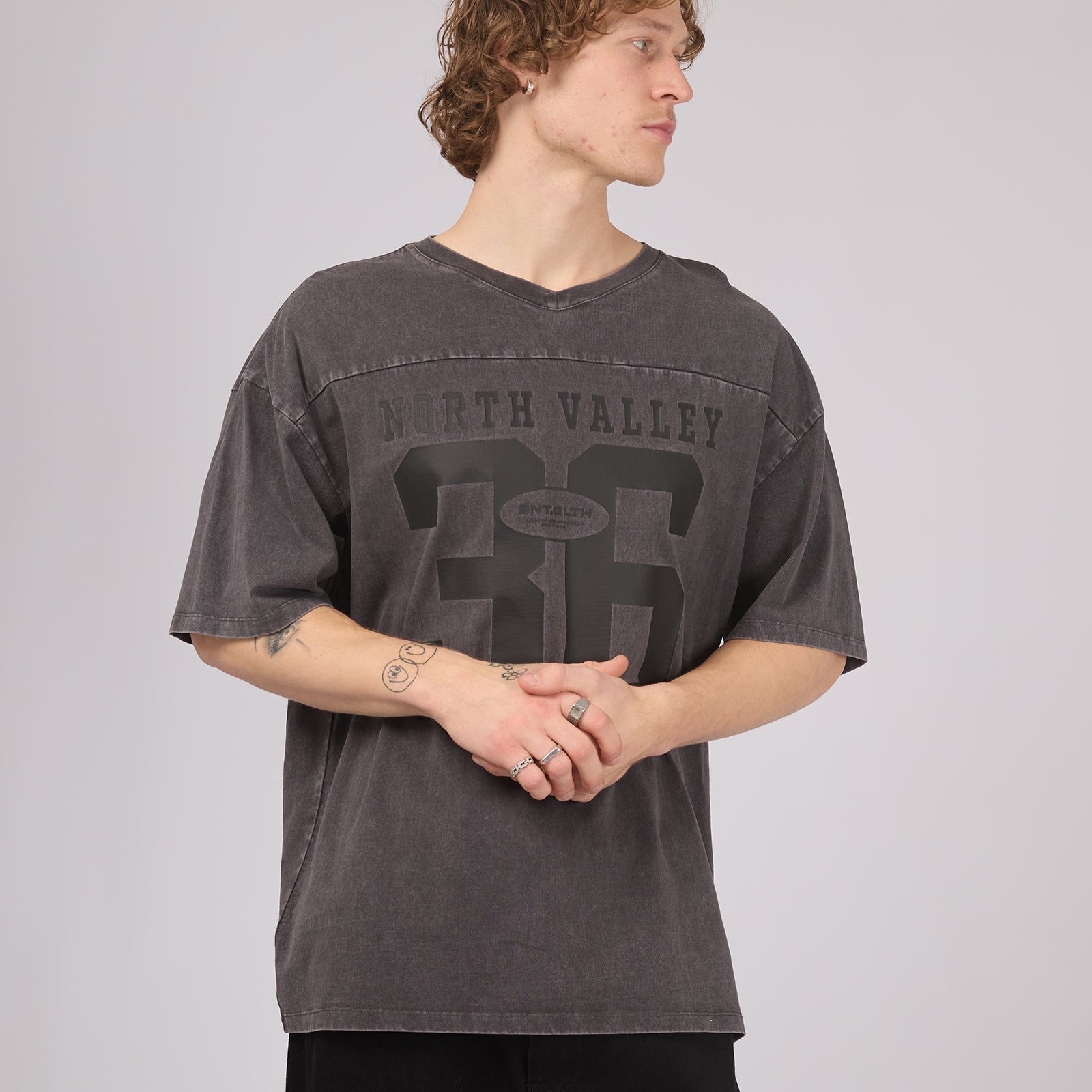 Nth Valley Tee Washed Black