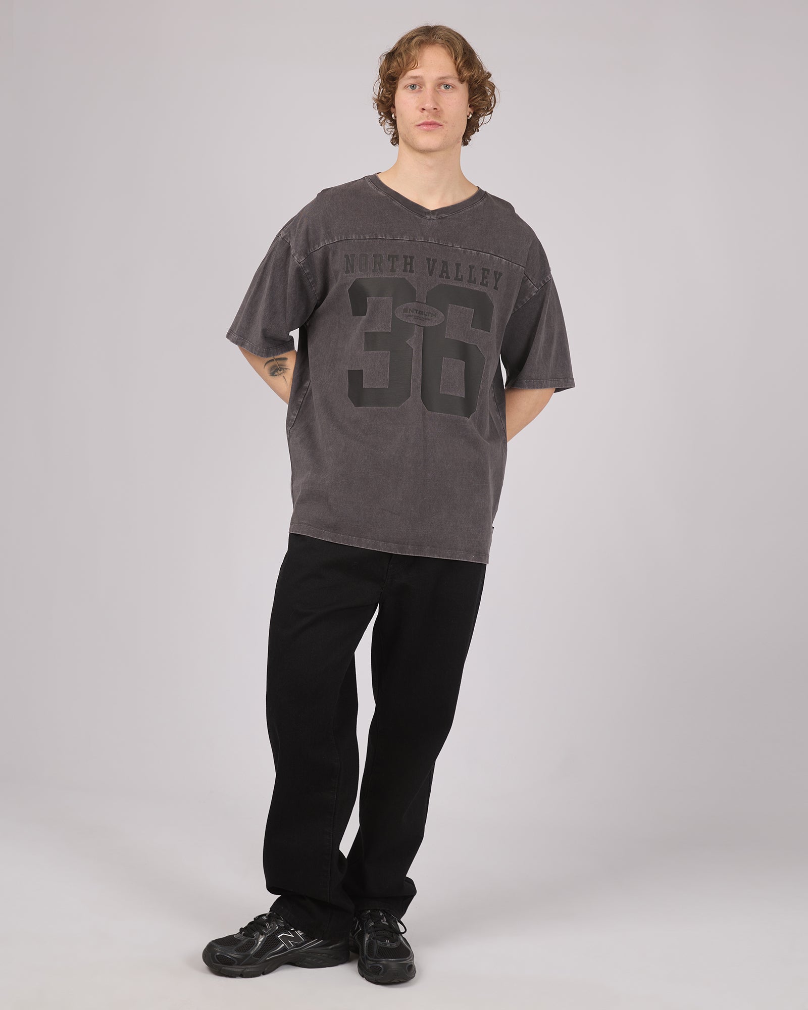 Nth Valley Tee Washed Black