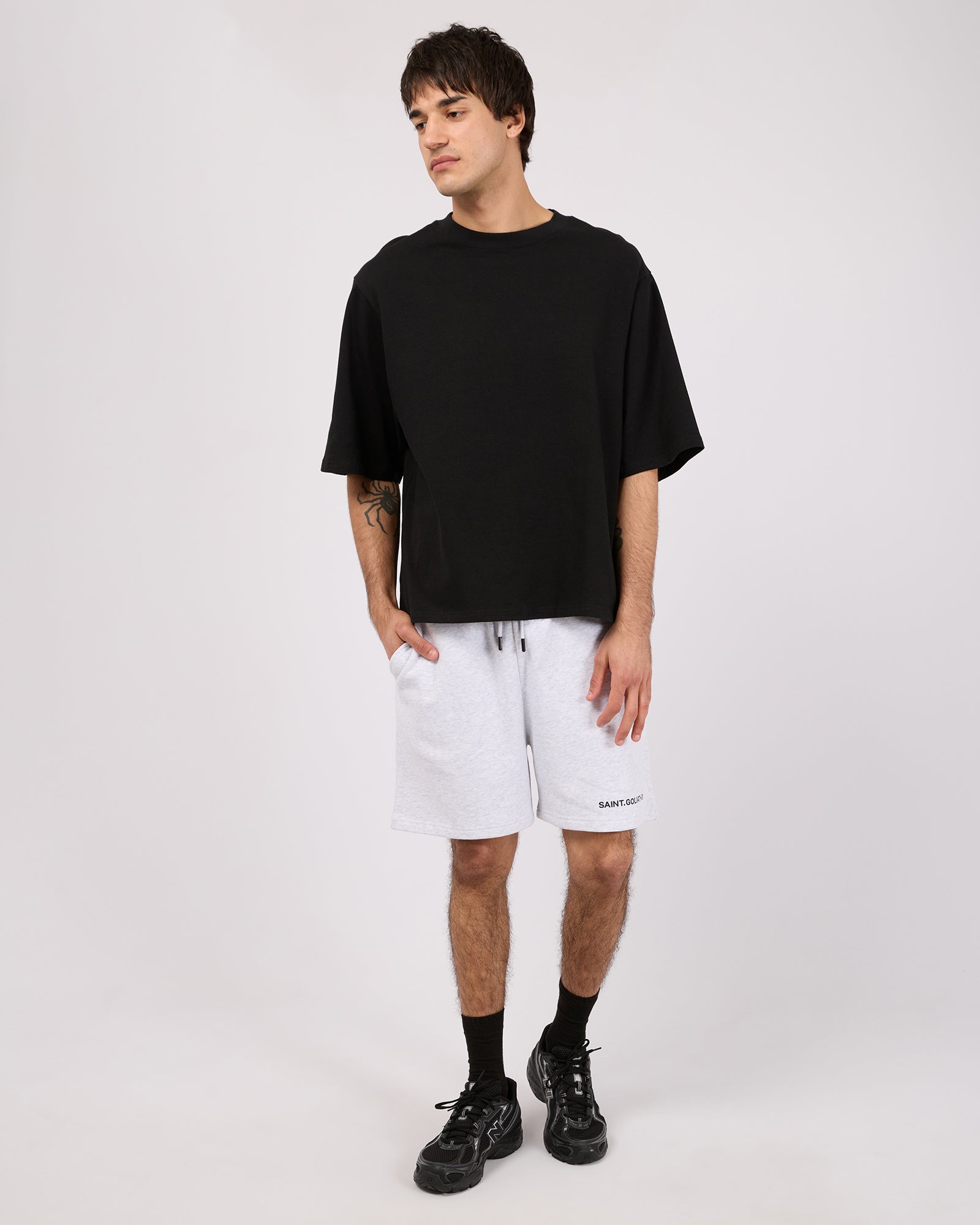 Id Fleece Short Grey Marle