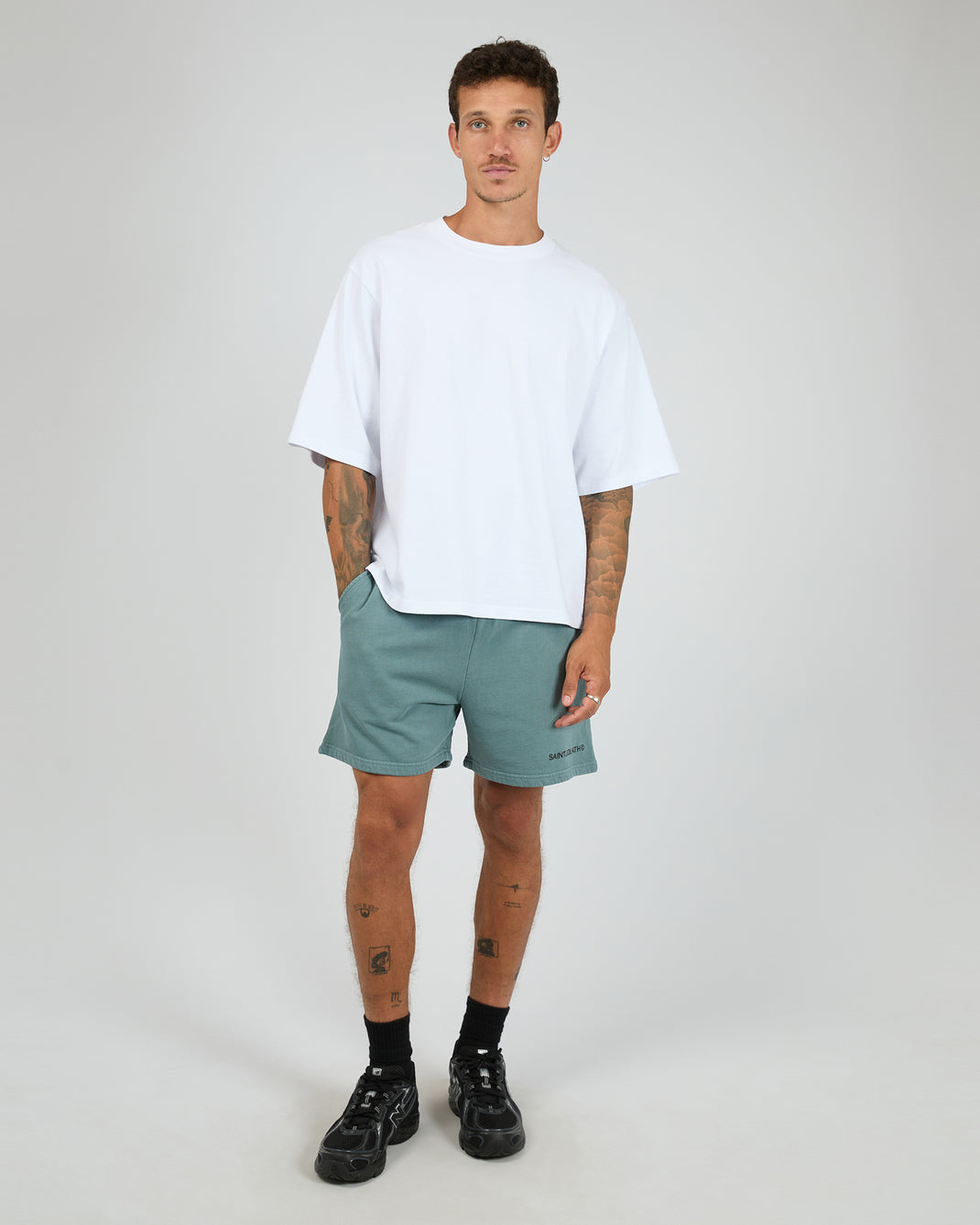Id Fleece Short Ocean Green