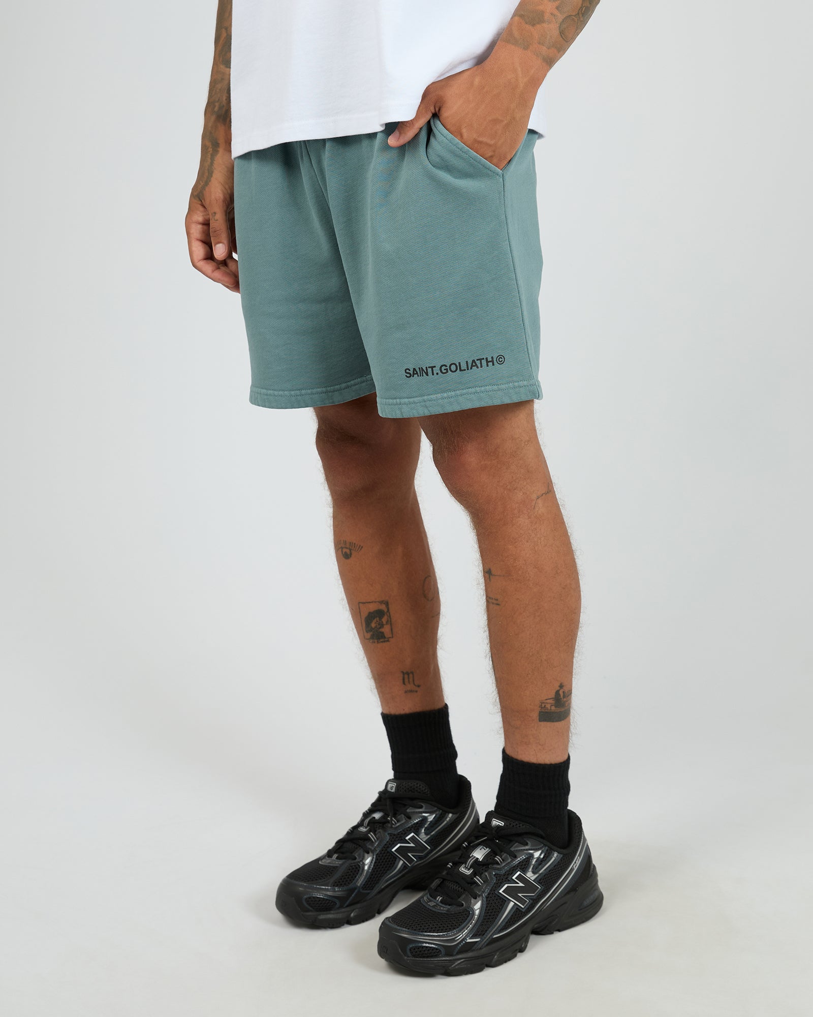 Id Fleece Short Ocean Green